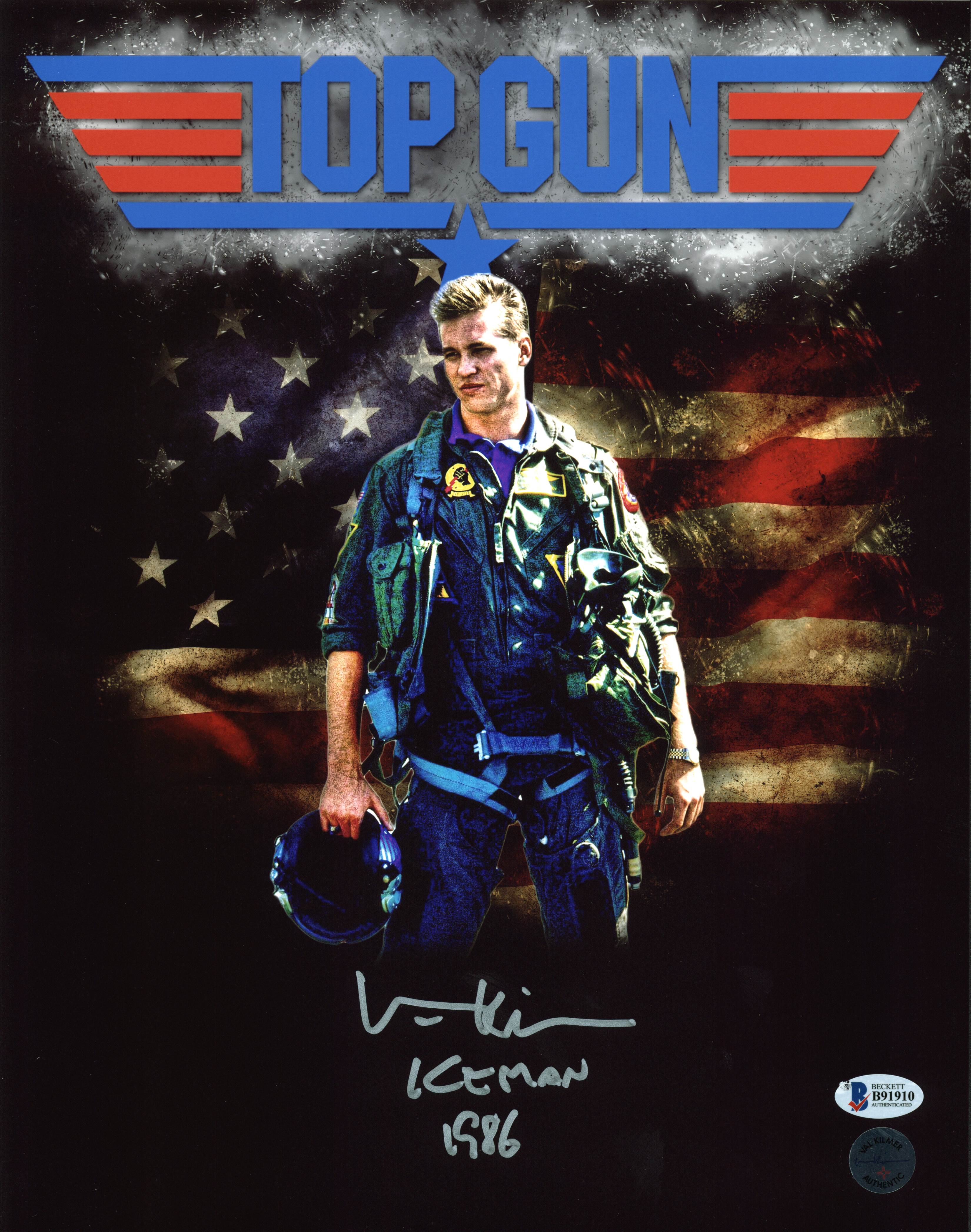 Val Kilmer Top Gun "Iceman 1986" Authentic Signed 11X14 Photo Autographed BAS 1