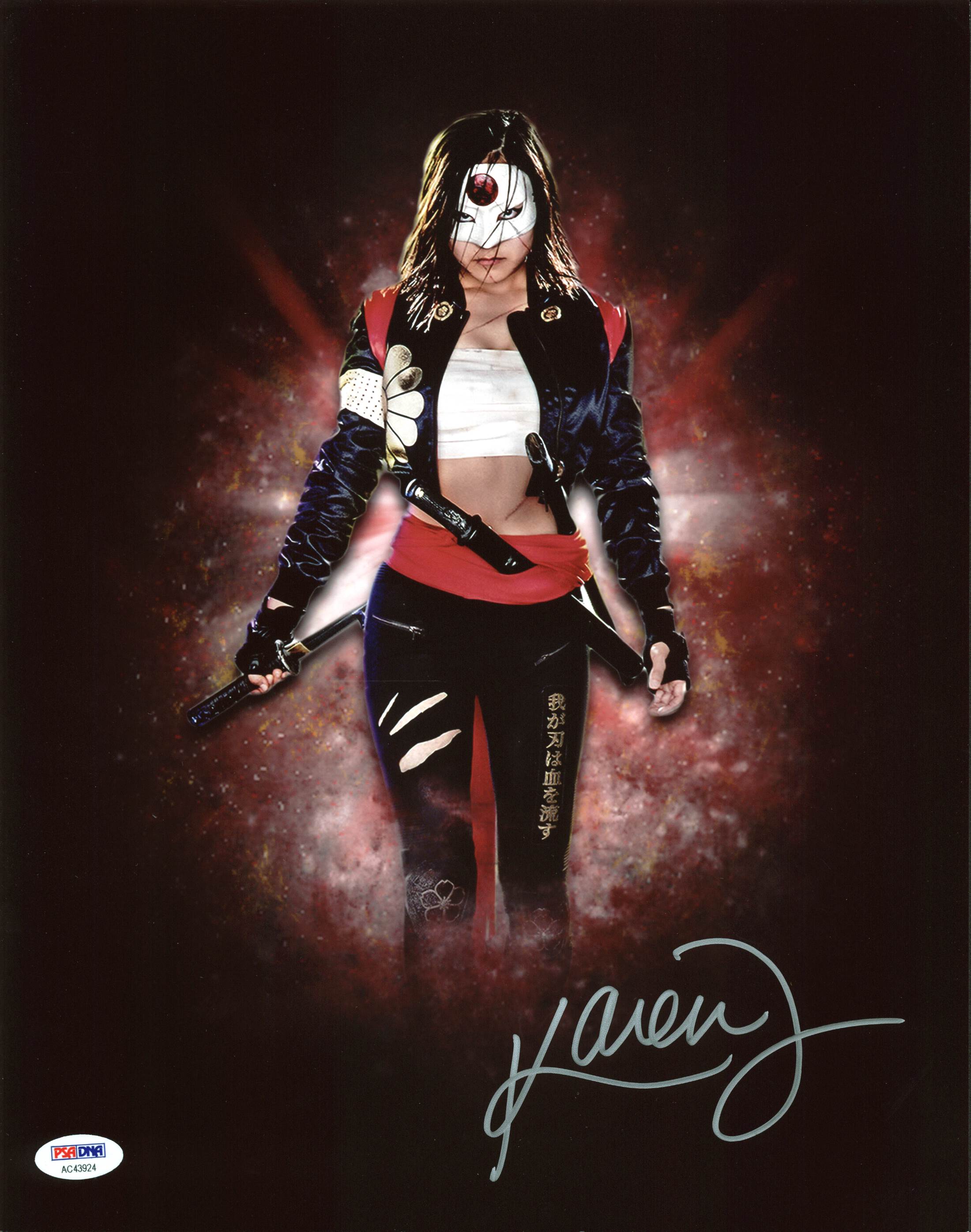 Karen Fukuhara Suicide Squad Authentic Signed 11X14 Photo Autographed PSA/DNA 7