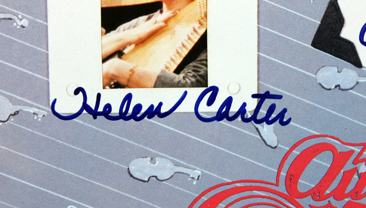 The Carter Family (3) June C. Cash, Helen & Anita Signed Album Cover W Vinyl BAS