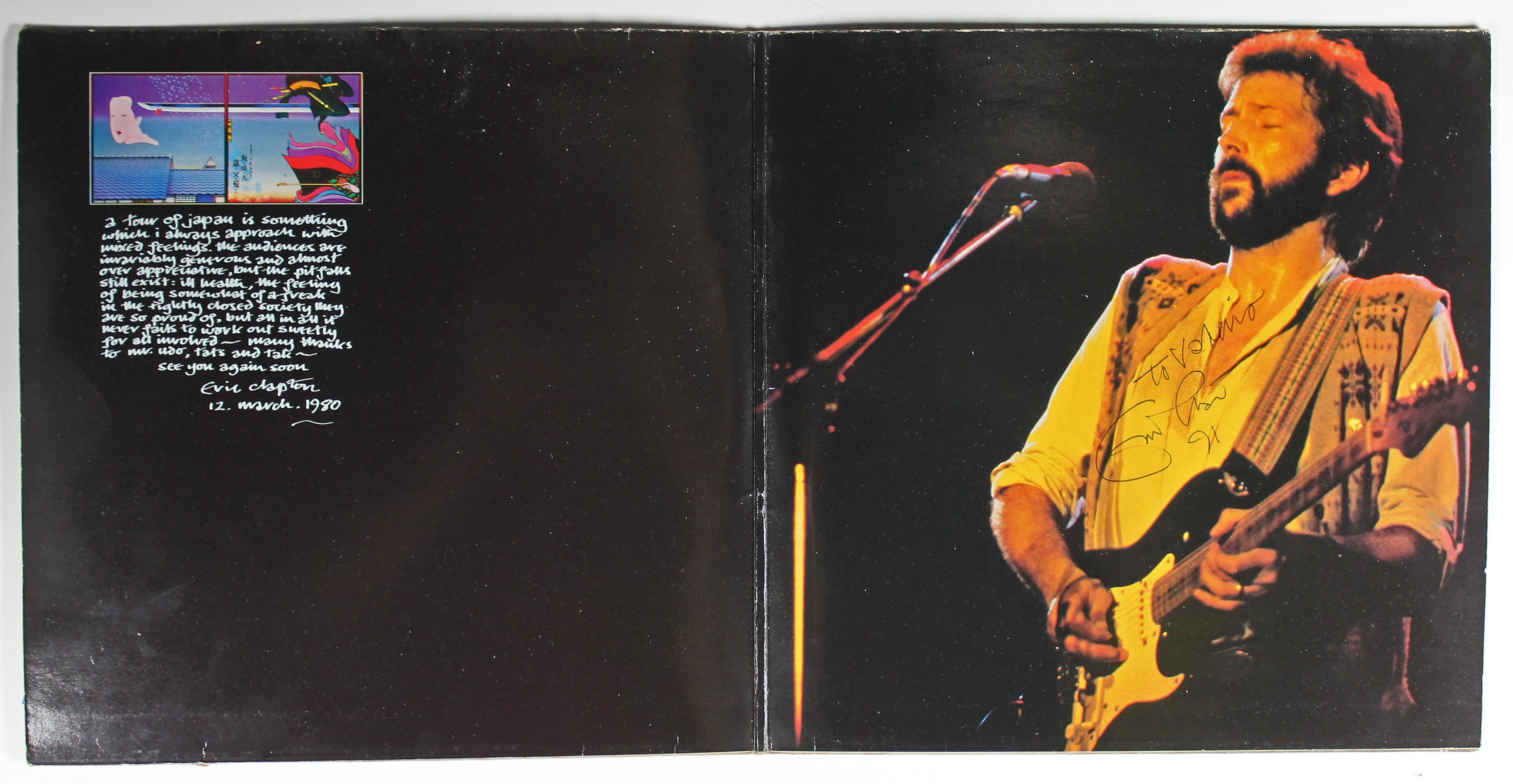 Eric Clapton Authentic Signed 'Just One Night' Album Cover PSA/DNA #AA01978
