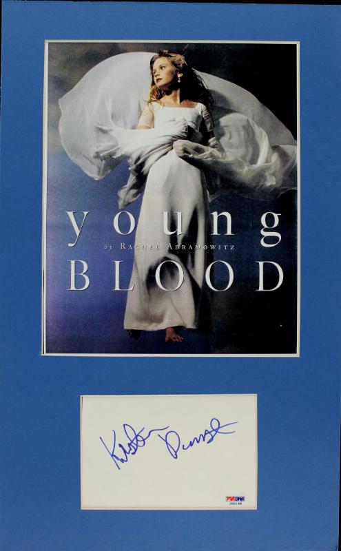 Kirsten Dunst Authentic Signed Matted Cut Display Autographed PSA/DNA #J00148