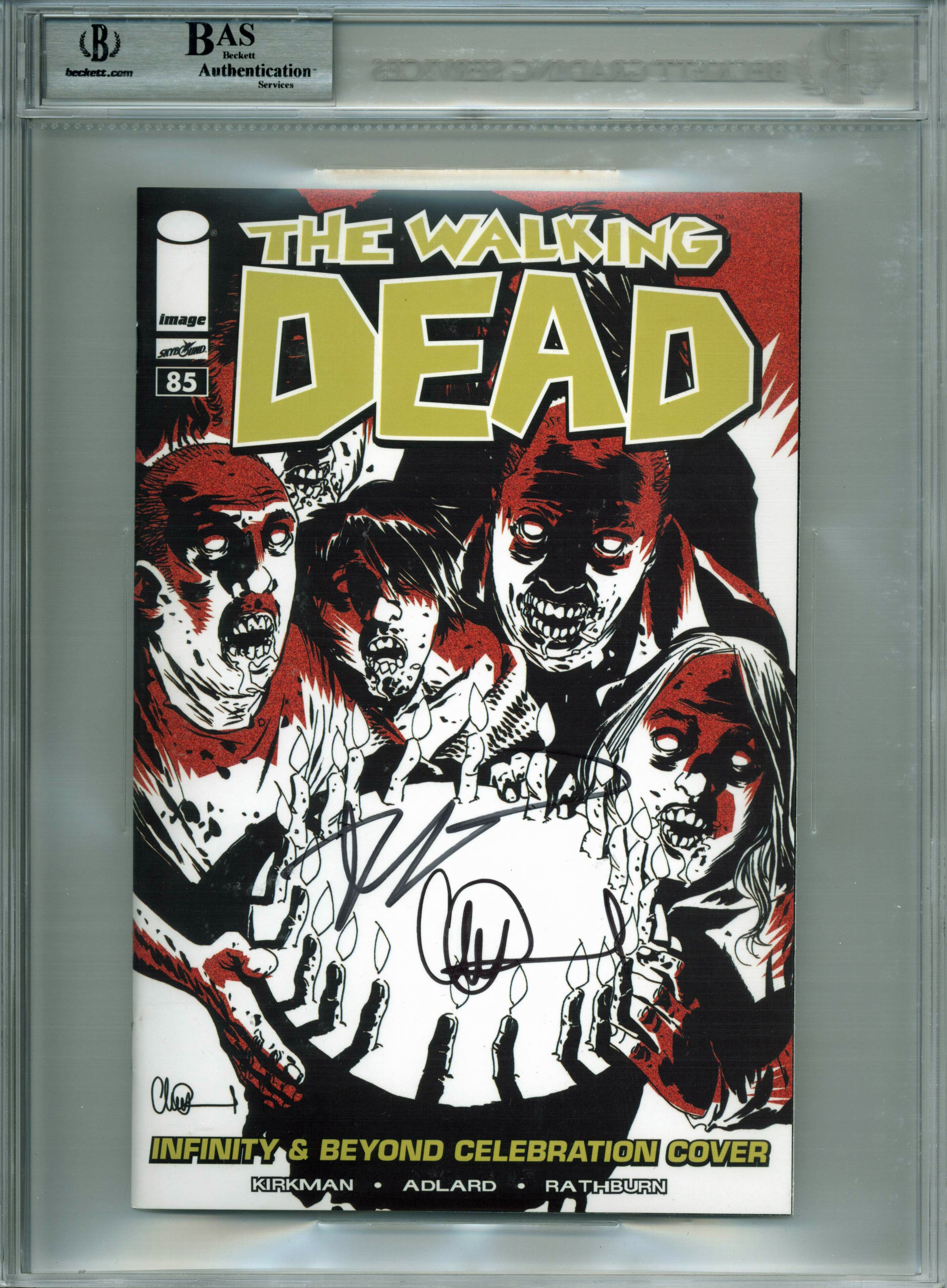 Robert Kirkman & Charlie Adlard(2) Signed The Walking Dead #85 Variant Comic BAS