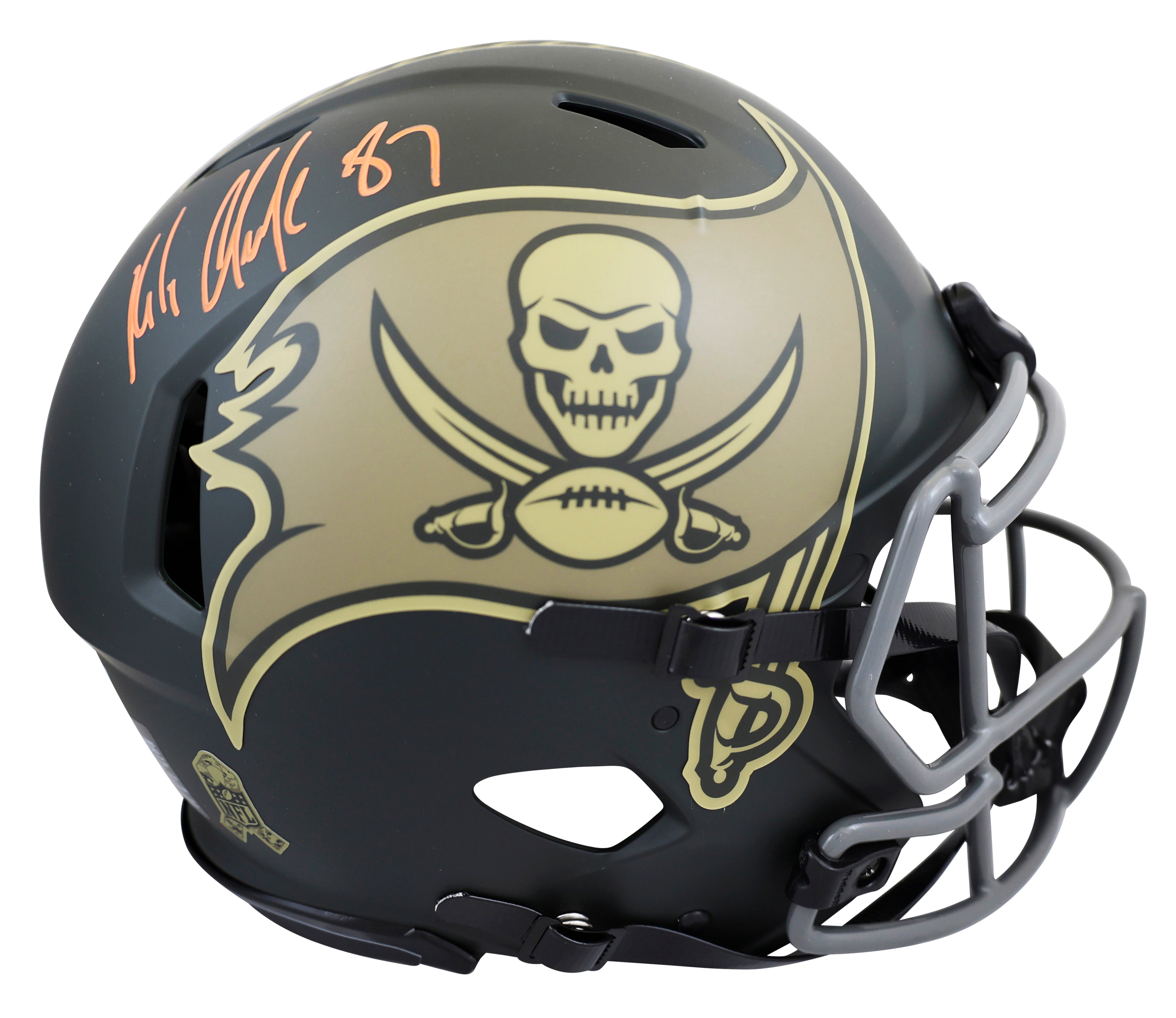 Buccaneers Rob Gronkowski Signed STS IV Full Size Speed Proline Helmet BAS Wit