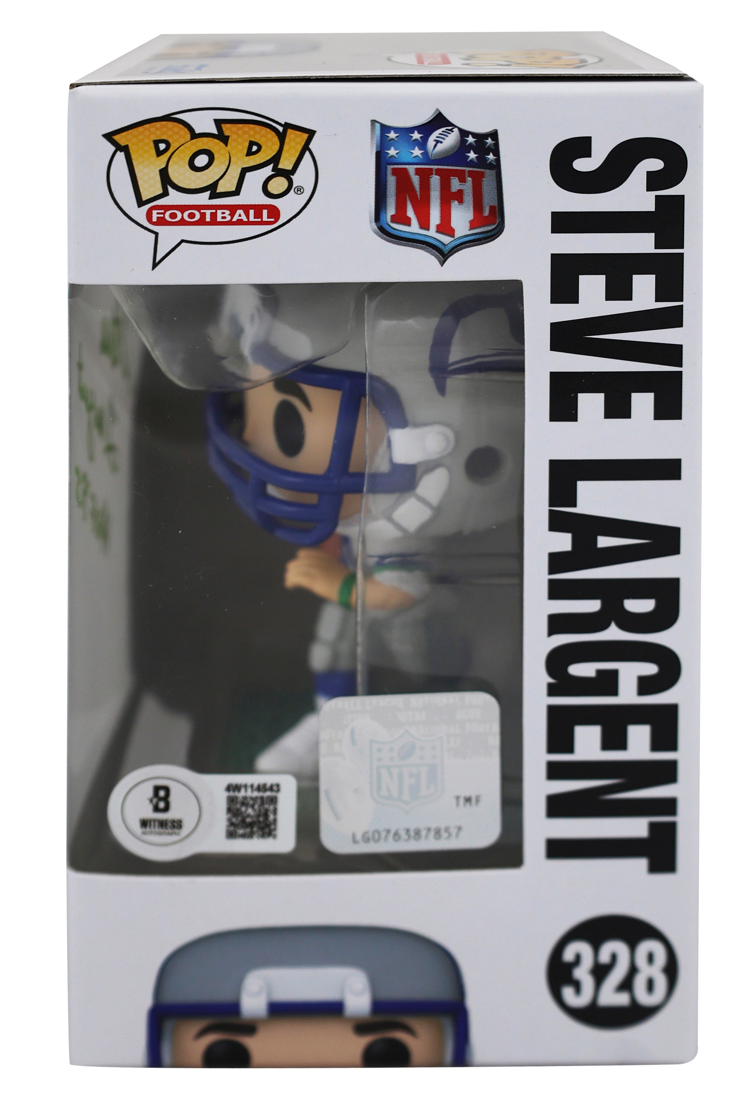 Seahawks Steve Largent "HOF 1995" Signed #86 Funko Pop Vinyl Figure BAS Witness