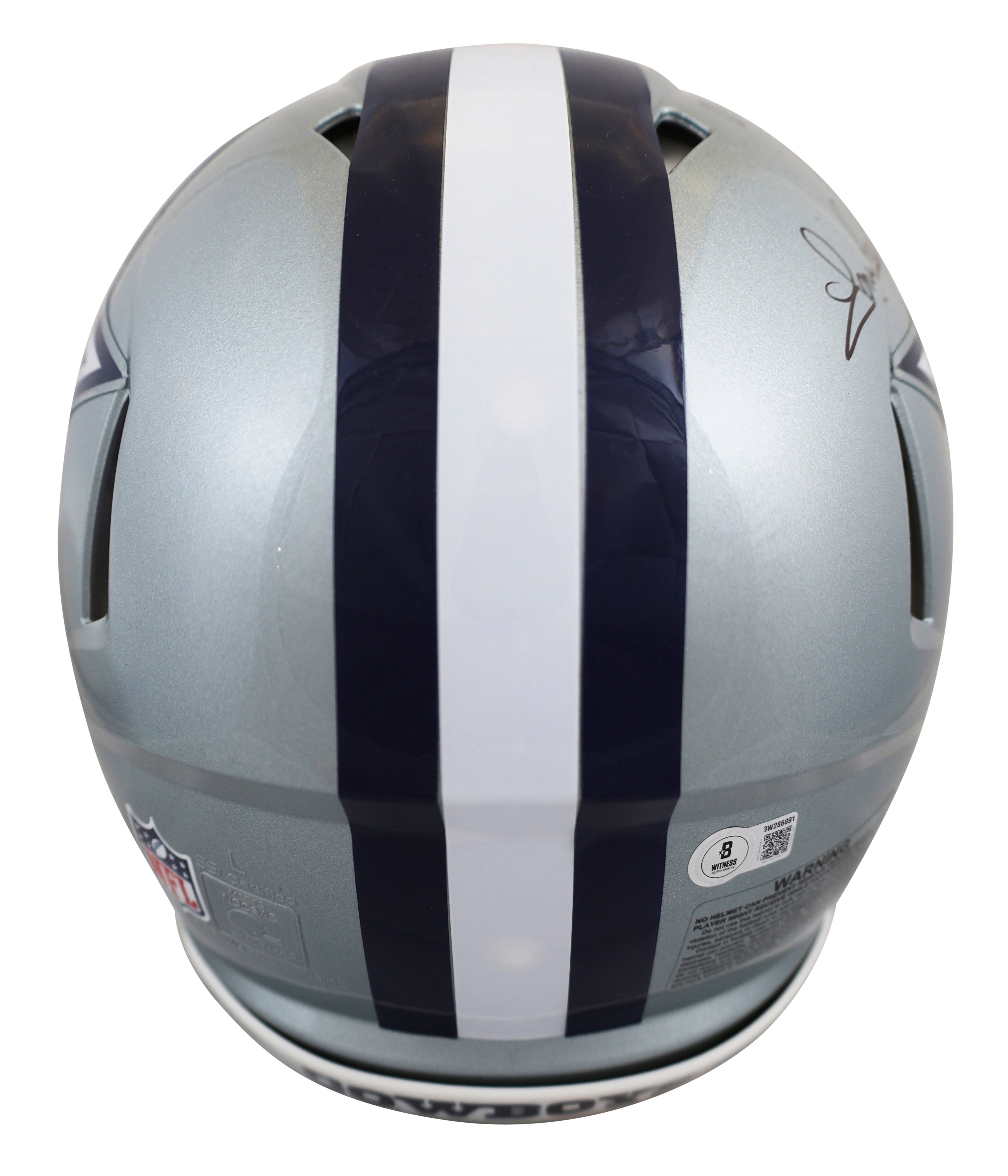 Cowboys (3) Pearson, Staubach & Dorsett Signed F/S Speed Proline Helmet BAS Wit