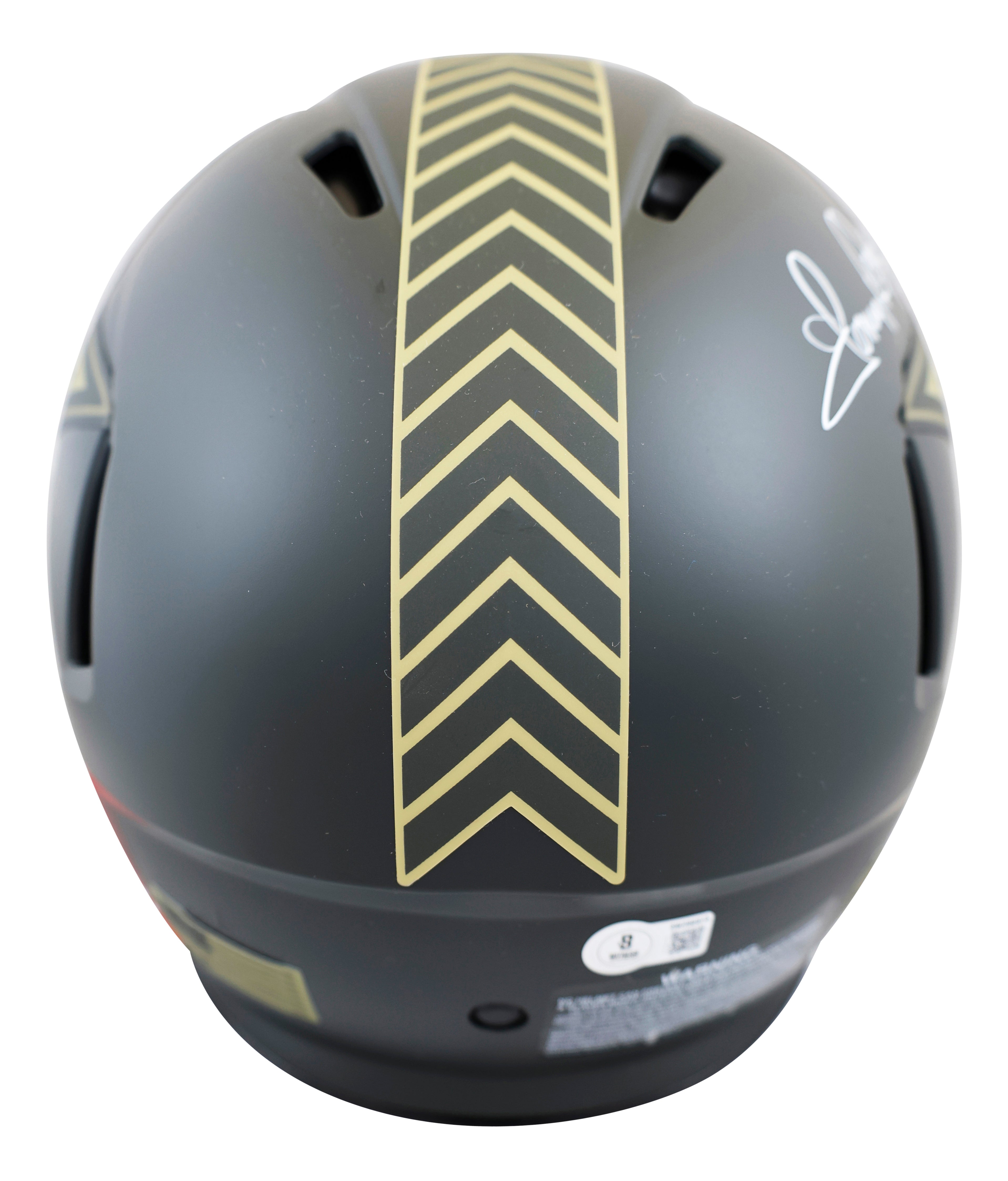 Cowboys Pearson, Staubach & Dorsett Signed STS IV F/S Speed Proline Helmet BAS W