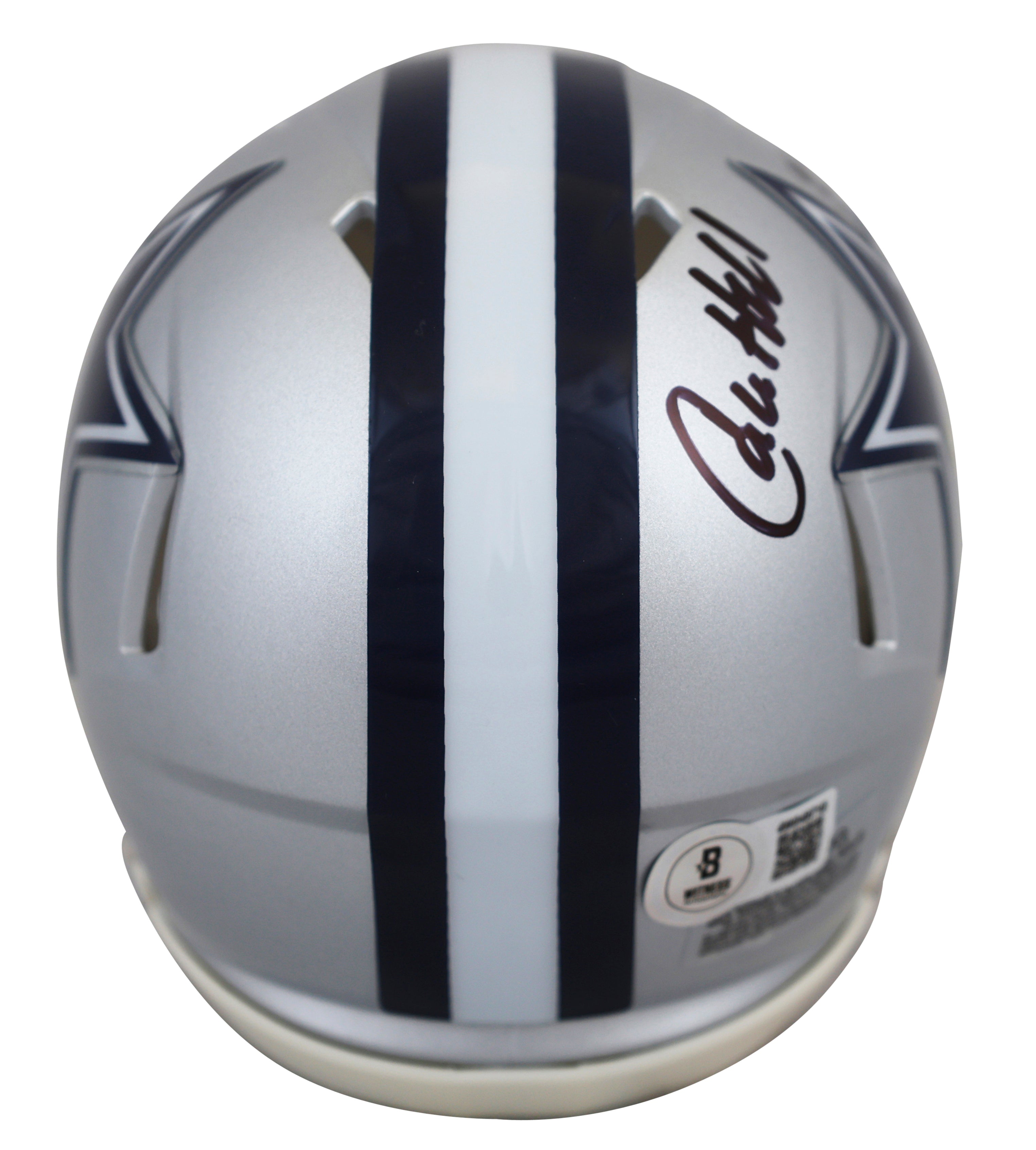 Cowboys Calvin Hill "ROY 1969" Authentic Signed Speed Mini Helmet BAS Witnessed
