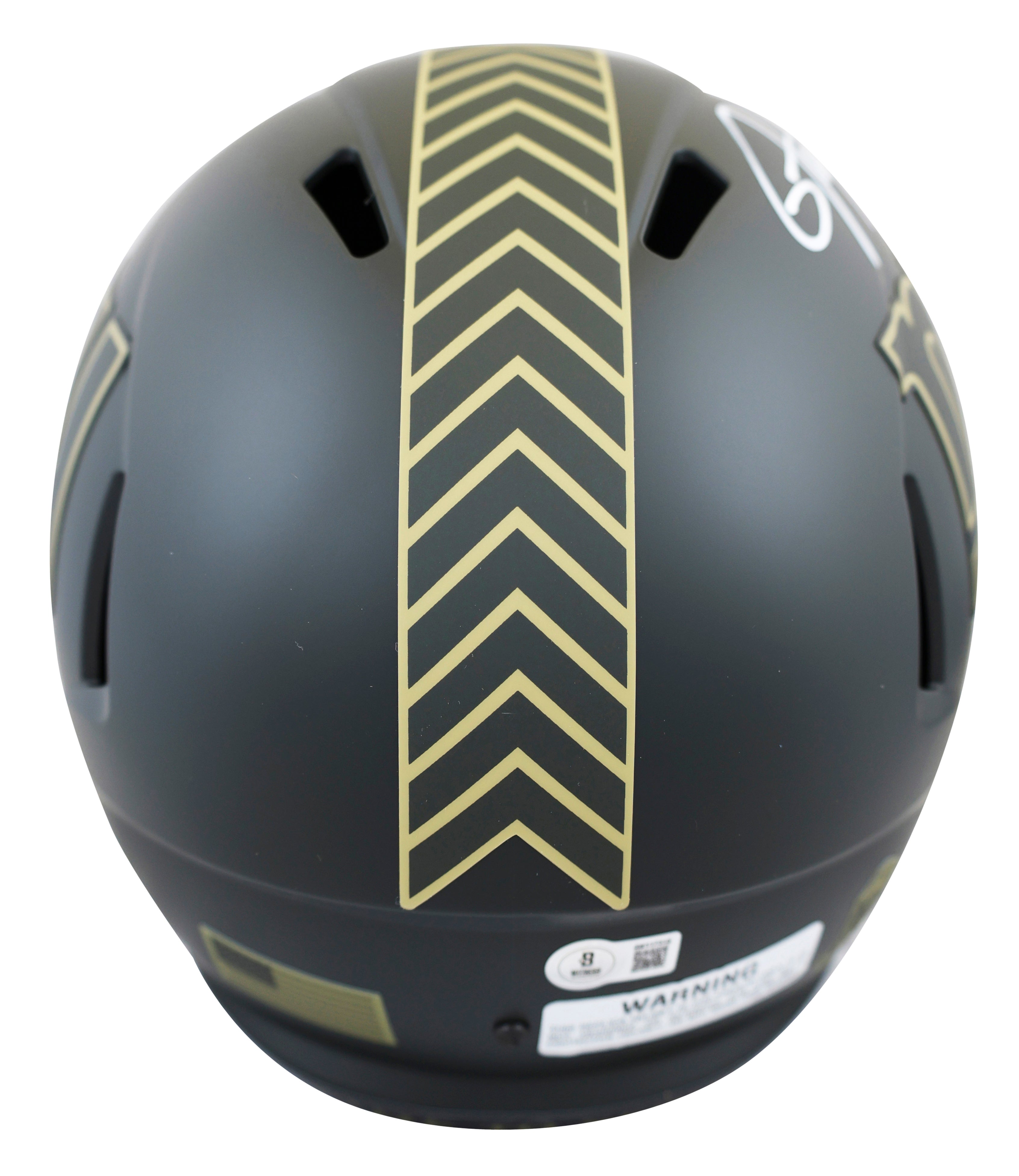 Giants Lawrence Taylor Signed STS IV Full Size Speed Rep Helmet W/ Case BAS Wit