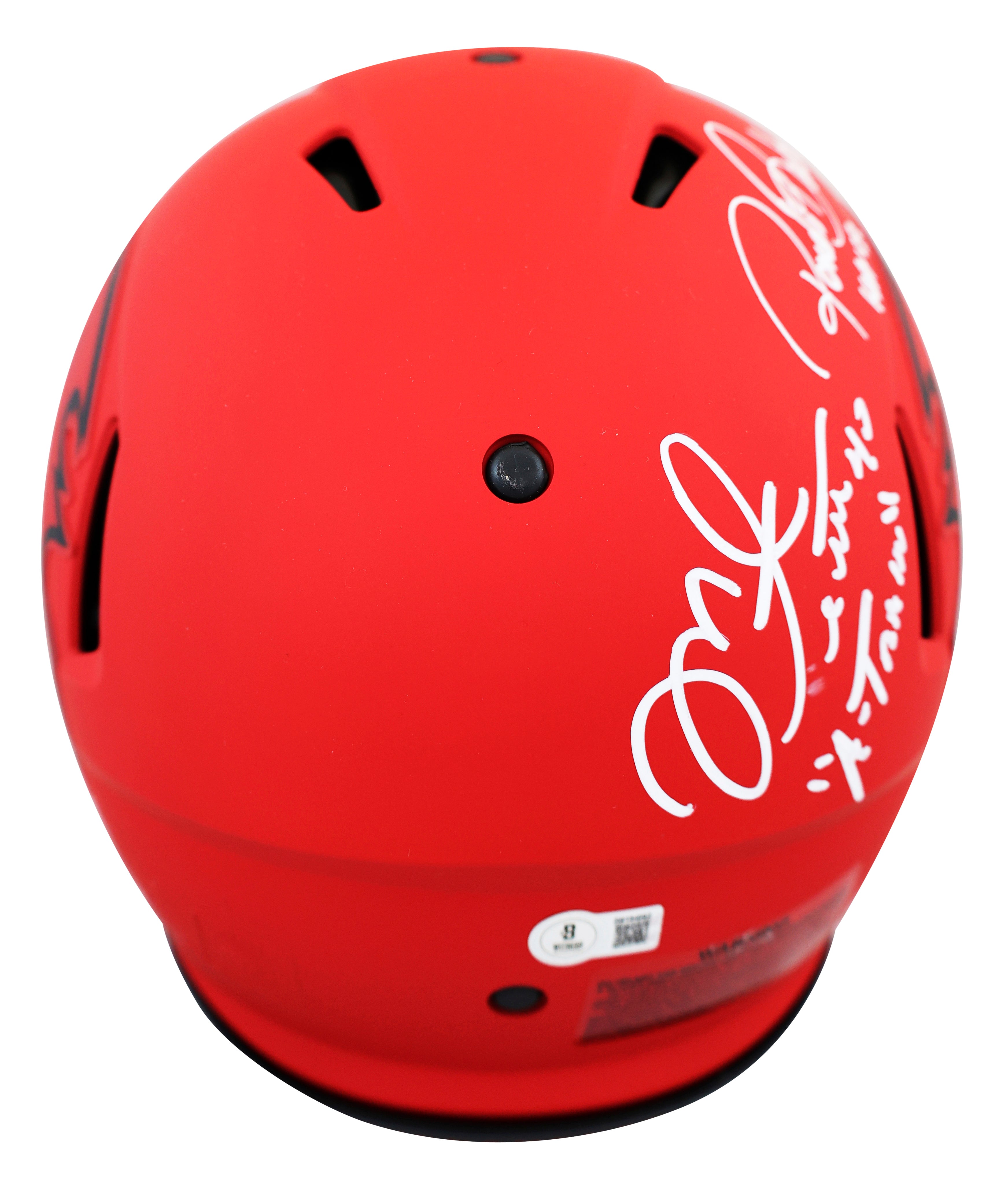 Alstott, Barber, Sapp & Brooks Signed Rave F/S Speed Proline Helmet W/ Case BAS