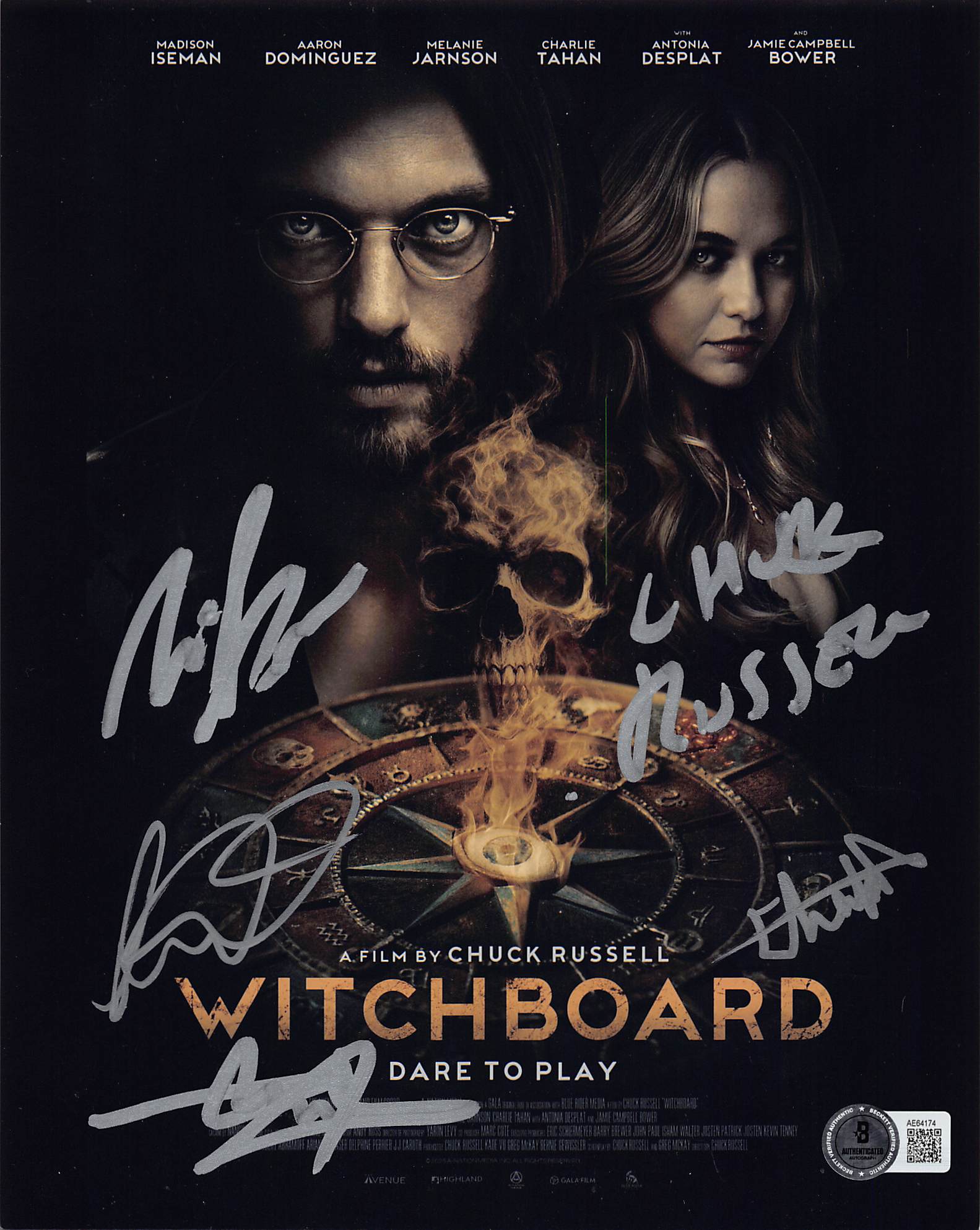 Witchboard (6) Ideman, Russell, Dominguez +3 Signed 8x10 Photo BAS #AE64174