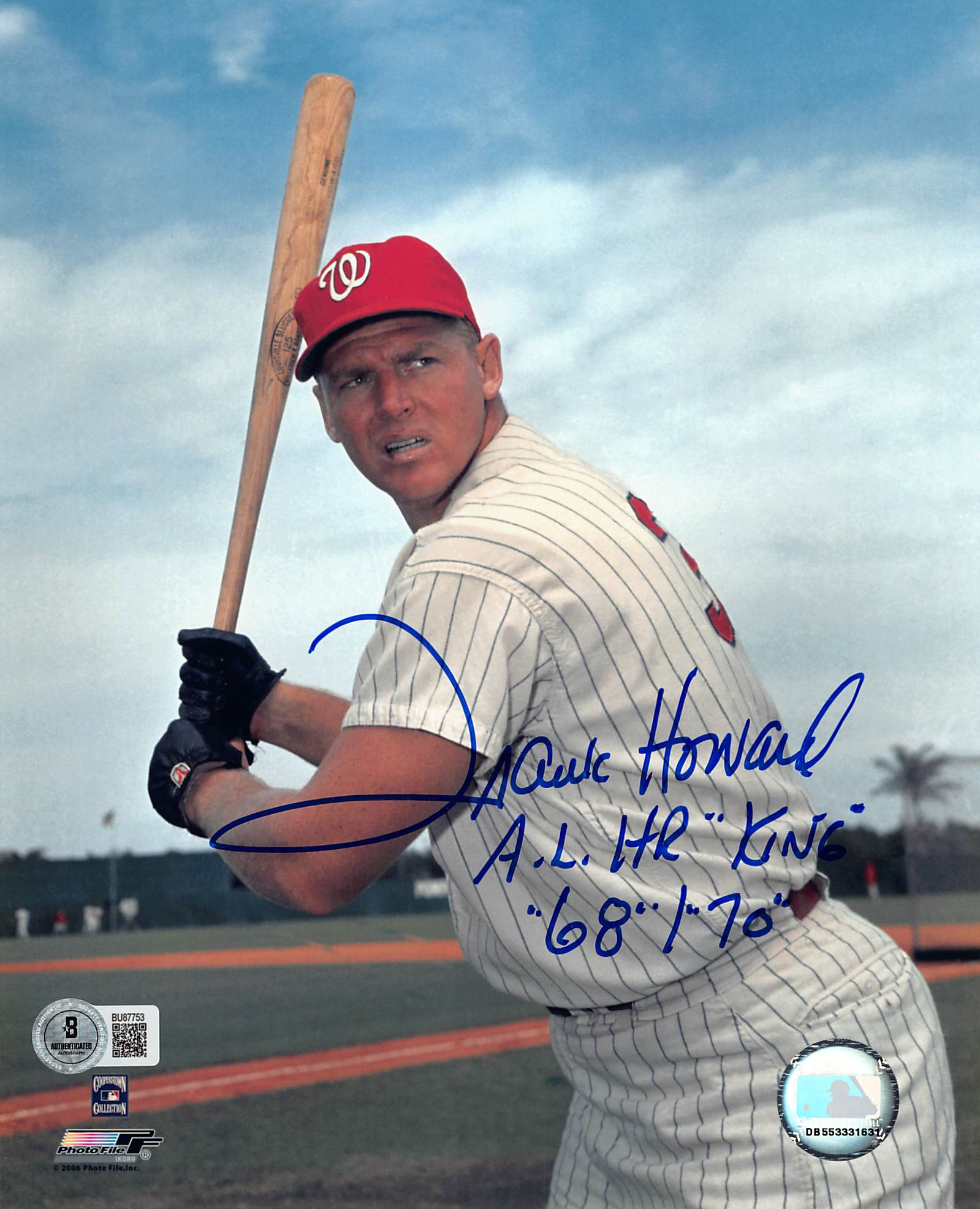 Senators Frank Howard "2x Inscribed" Authentic Signed 8x10 Vertical Photo BAS