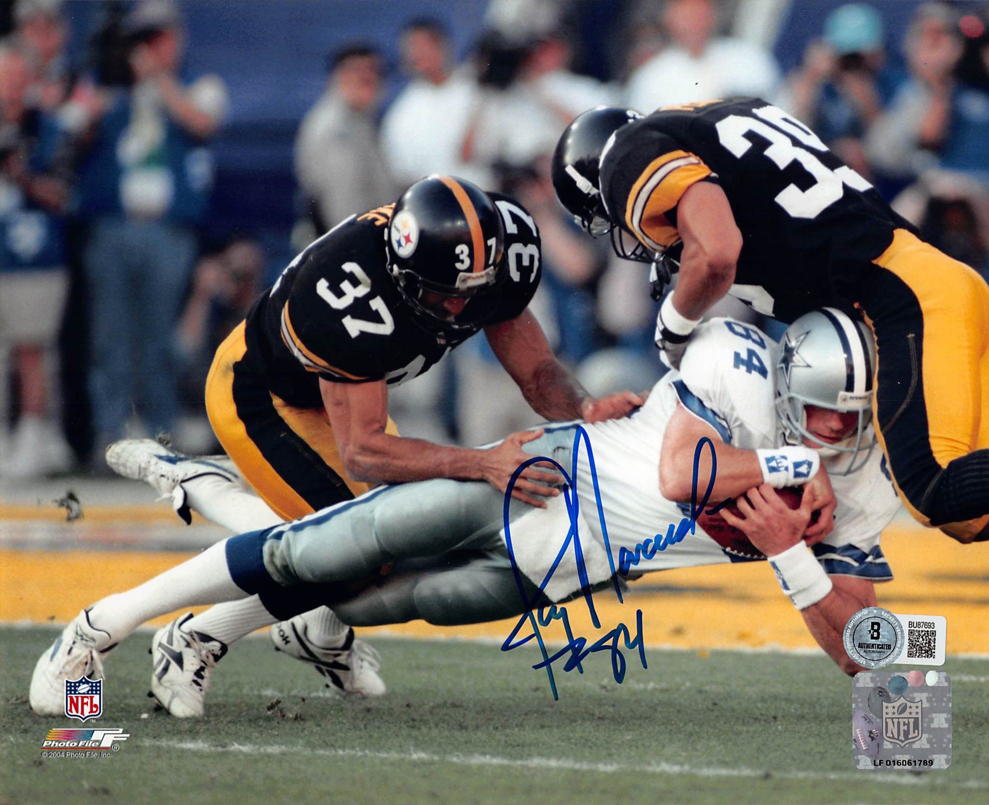 Cowboys Jay Novacek Authentic Signed 8x10 Horizontal Photo Vs Steelers BAS