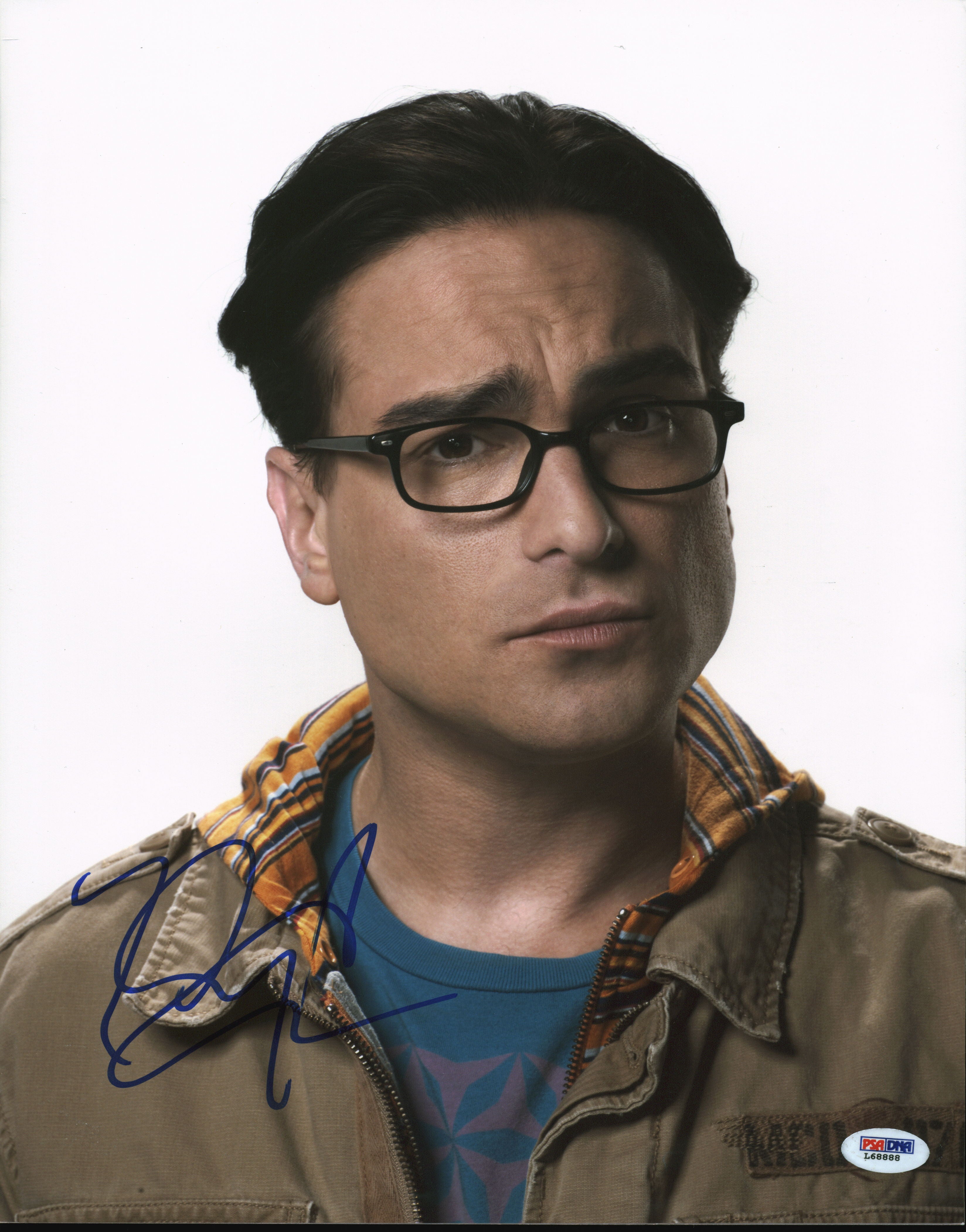Johnny Galecki The Big Bang Theory Authentic Signed 11x14 Photo PSA/DNA #L68888