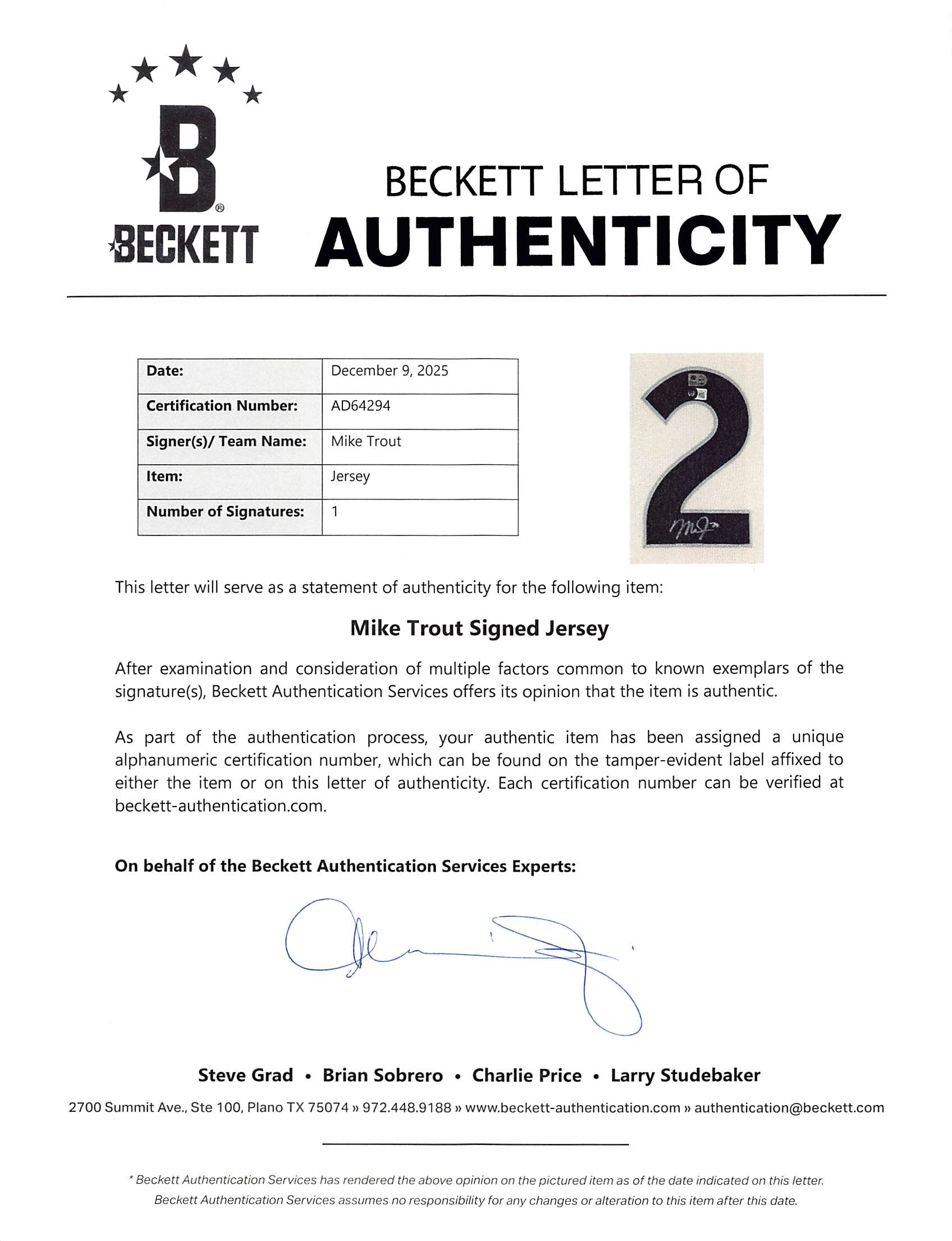 Angels Mike Trout Signed White Nike City Connect Framed Jersey BAS #AD64294