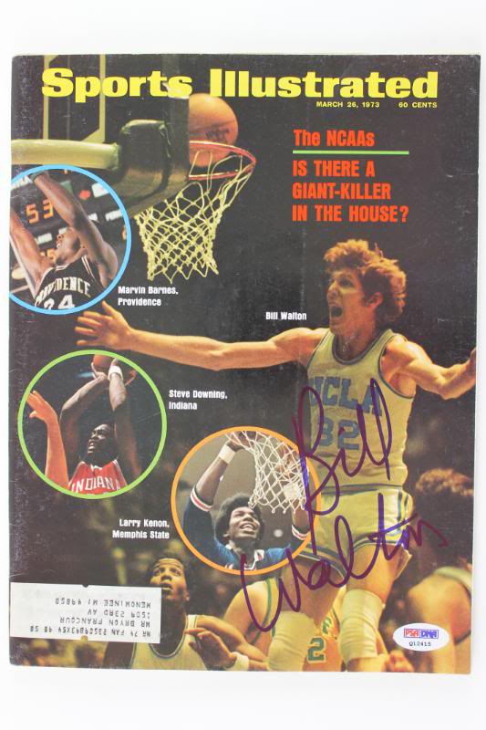 Ucla Bill Walton Authentic Signed Sports Illustrated 1973 PSA/DNA #Q12415