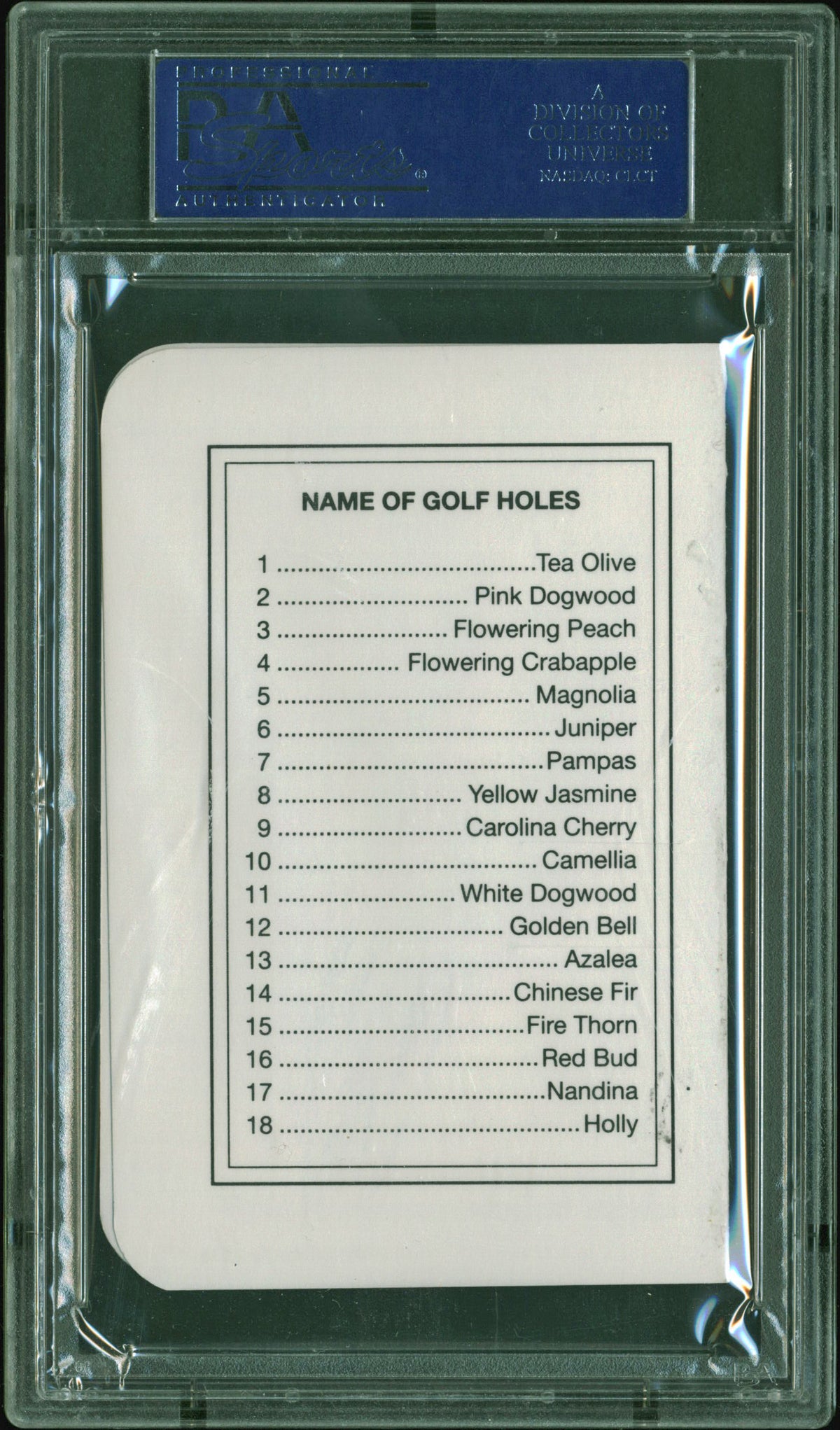Craig Stadler Signed Augusta National Golf Club Scorecard PSA/DNA Slabbed 2
