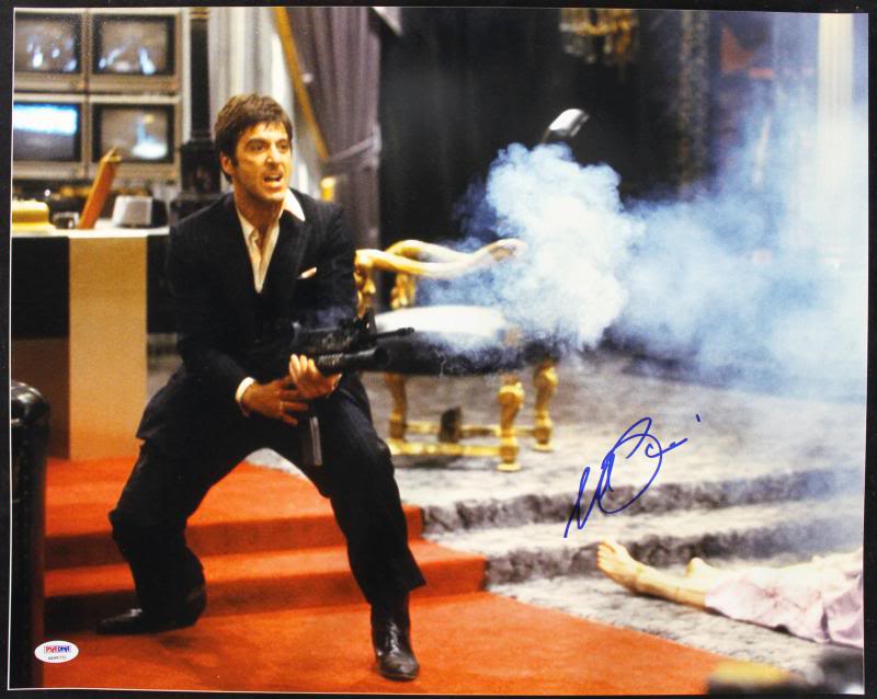Al Pacino Scarface Signed Authentic 16X20 Photo Graded Perfect 10! PSA #4A98751