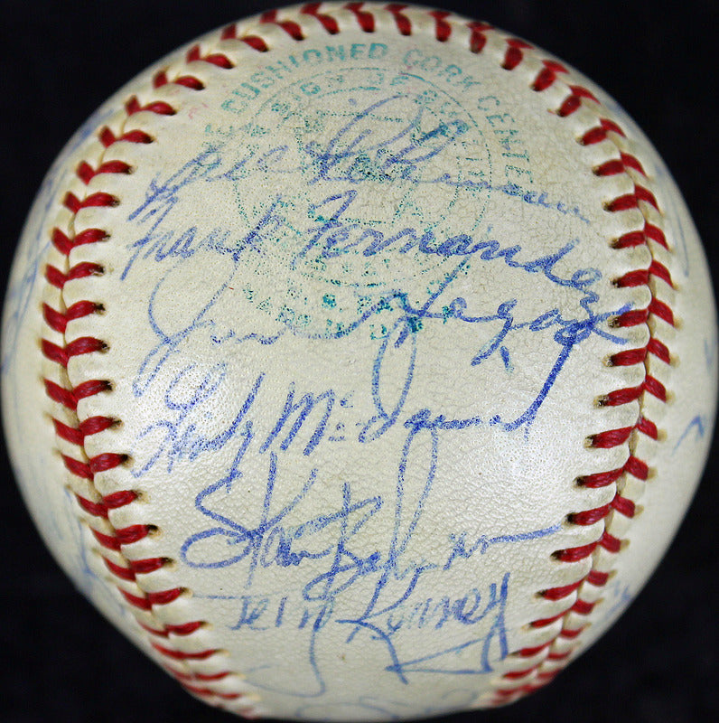 1969 Yankees (26) Cox, Murcer, Howard++ Signed OAL Cronin Baseball JSA #Y45948