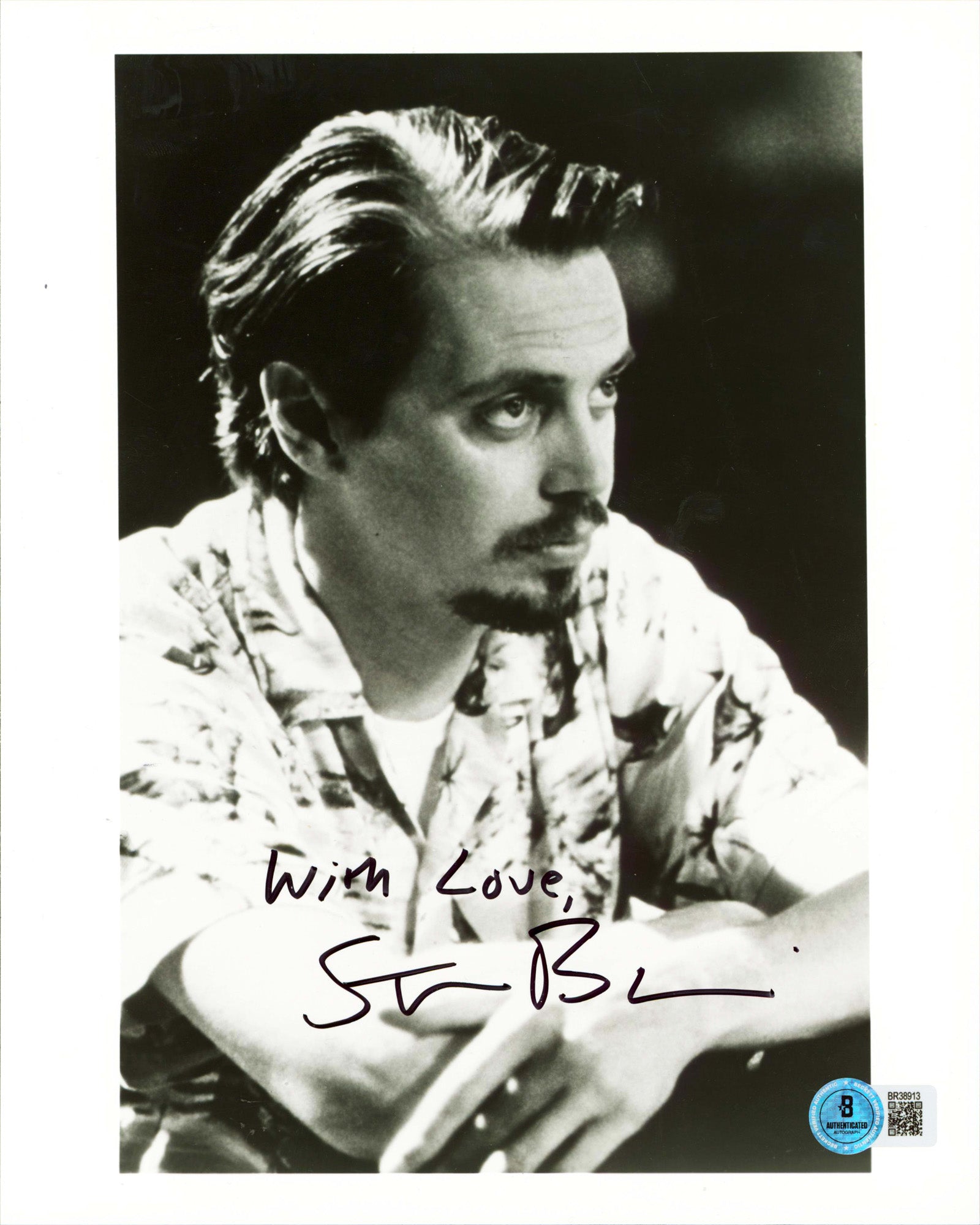 Steve Buscemi Armageddon "With Love" Signed 8x10 Vertical Photo BAS #BR38913