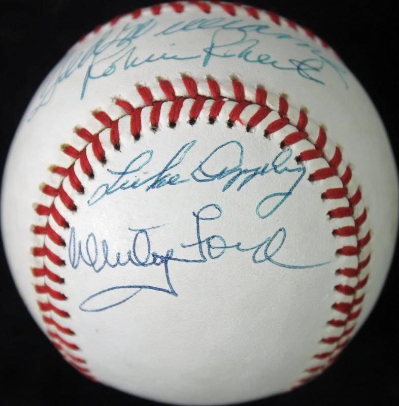 HOFers (5) Ted Williams, Whitey Ford +3 Signed Onl Baseball PSA/DNA #W00399