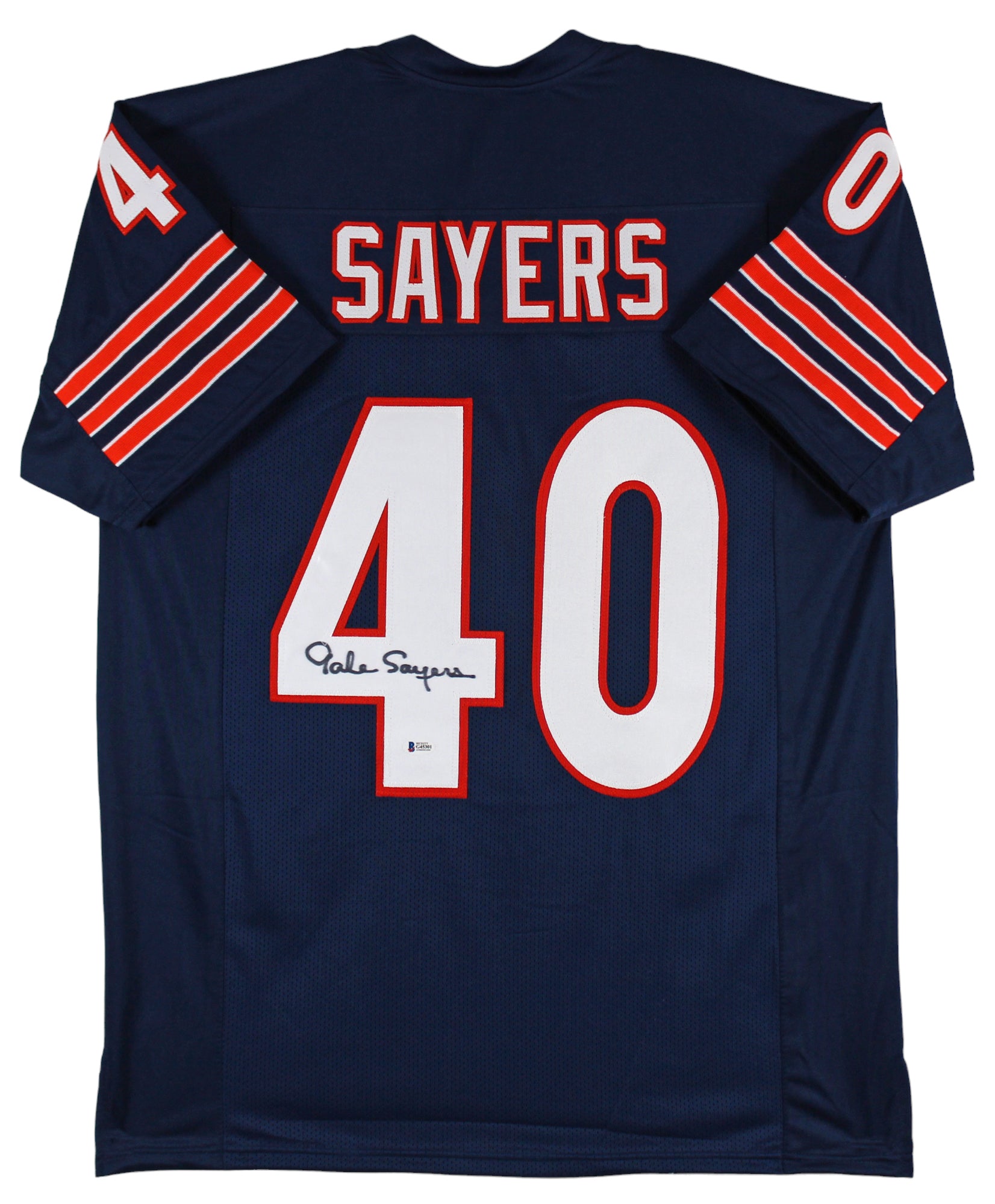 Gale Sayers Authentic Signed Navy Blue Pro Style Jersey Autographed BAS #G45301
