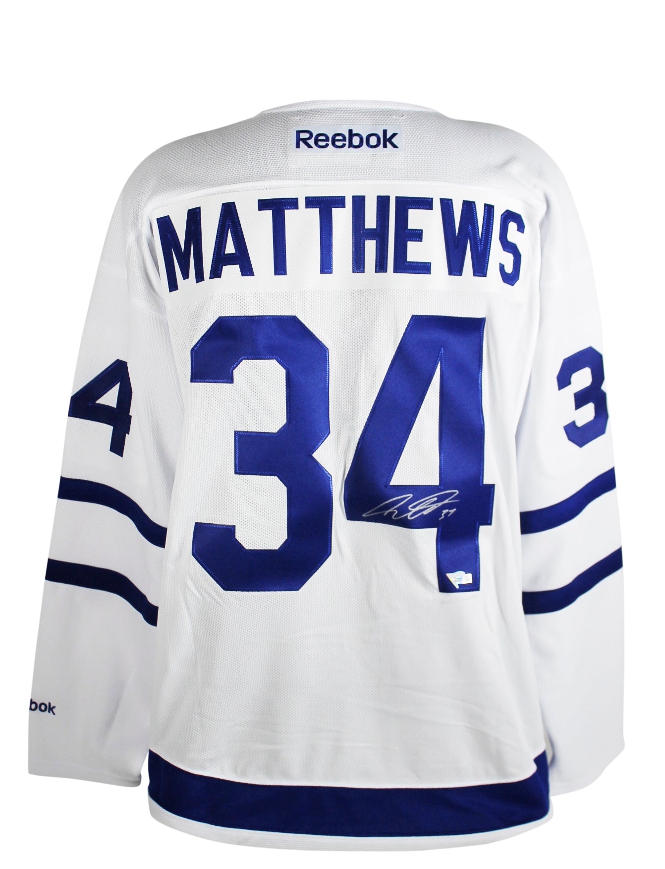 Maple Leafs Auston Matthews Authentic Signed White Reebok Jersey Fanatics