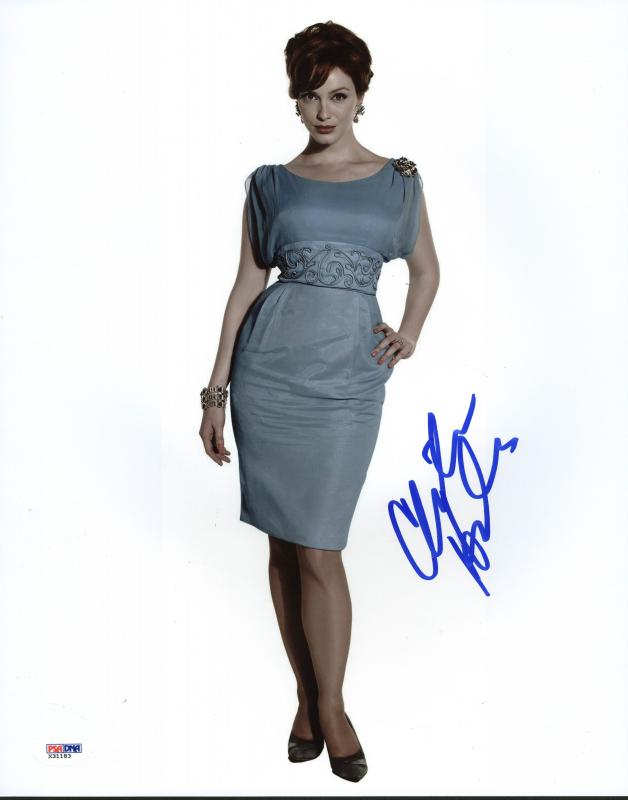 Christina Hendricks Mad Men Signed Authentic 11X14 Photo PSA/DNA #X31183