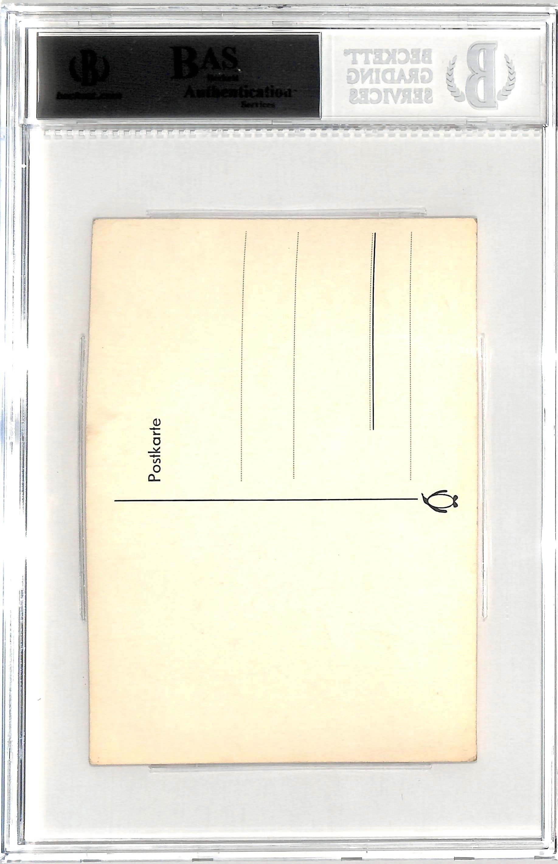 Cream Eric Clapton & Jack Bruce Signed 4.15x5.75 Cut Signature BAS Slabbed