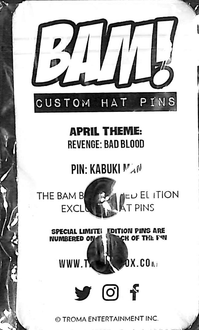 Sgt. Kabuki Man NYPD Exclusive BAM BOX Pin