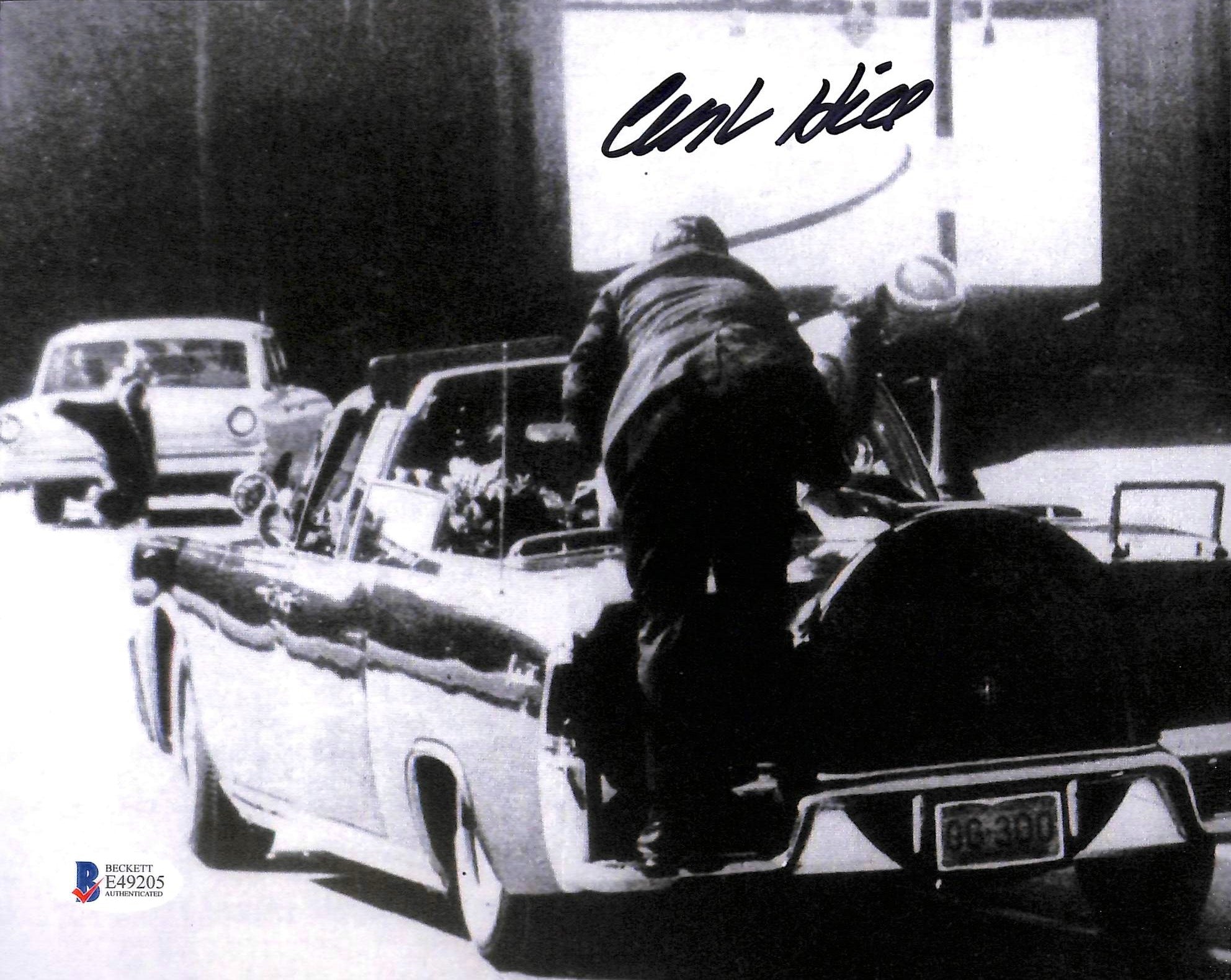 Clint Hill JFK Assassination Secret Service Agent Signed 8x10 Photo BAS #E49205