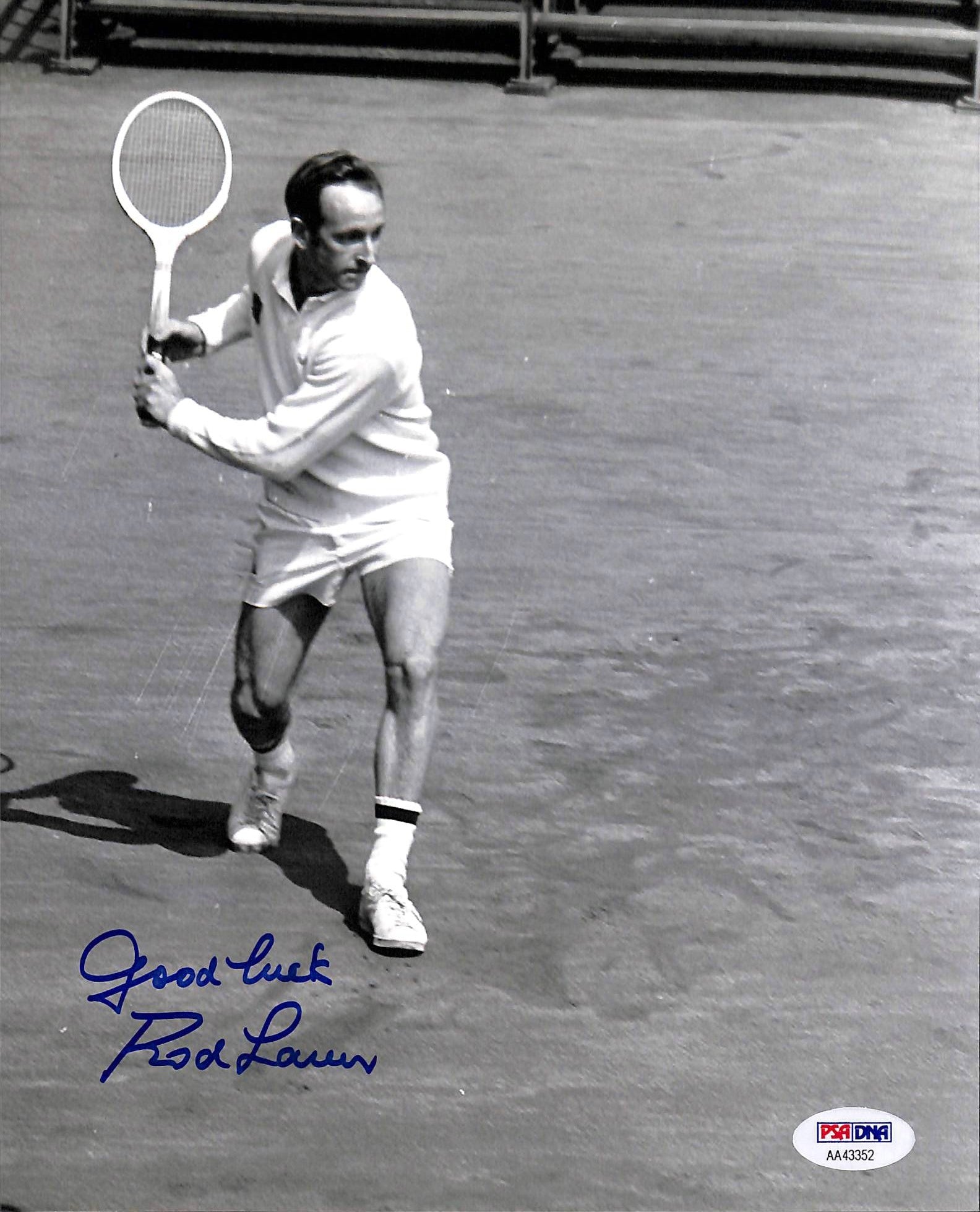 Rod Laver Tennis Authentic Signed 8x10 Photo Autographed PSA/DNA #AA43352