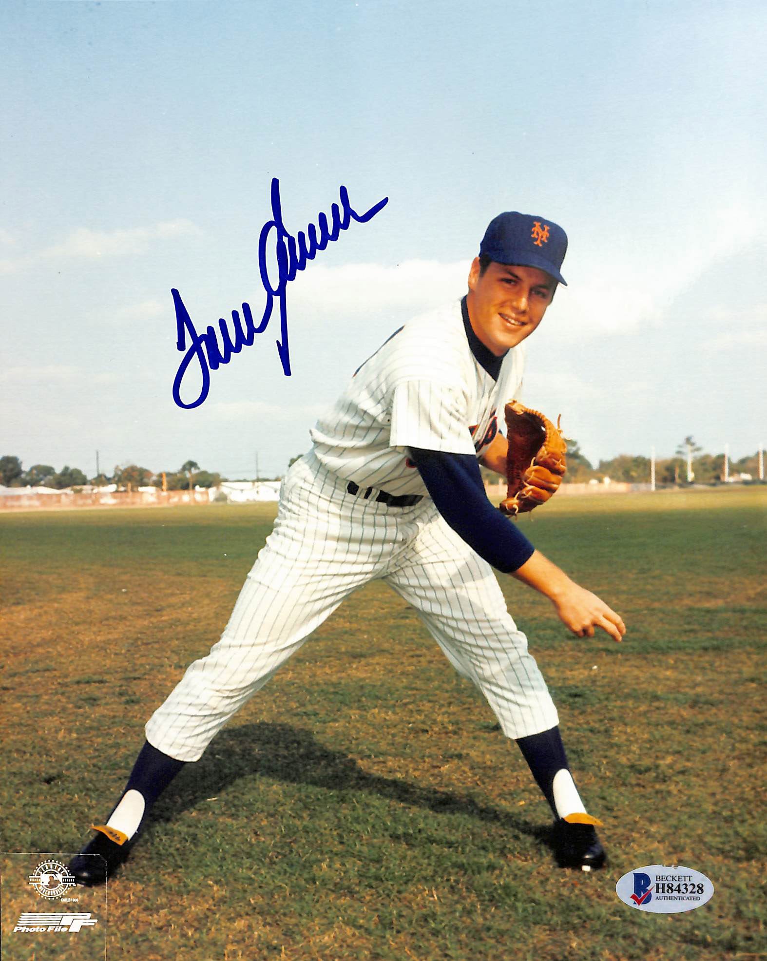 Mets Tom Seaver Authentic Signed 8x10 Photo Autographed BAS 1