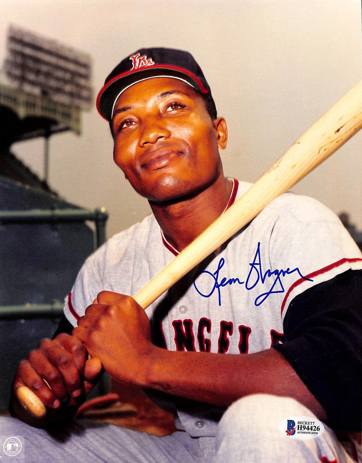 Angels Leon Wagner Authentic Signed 8x10 Photo Autographed BAS