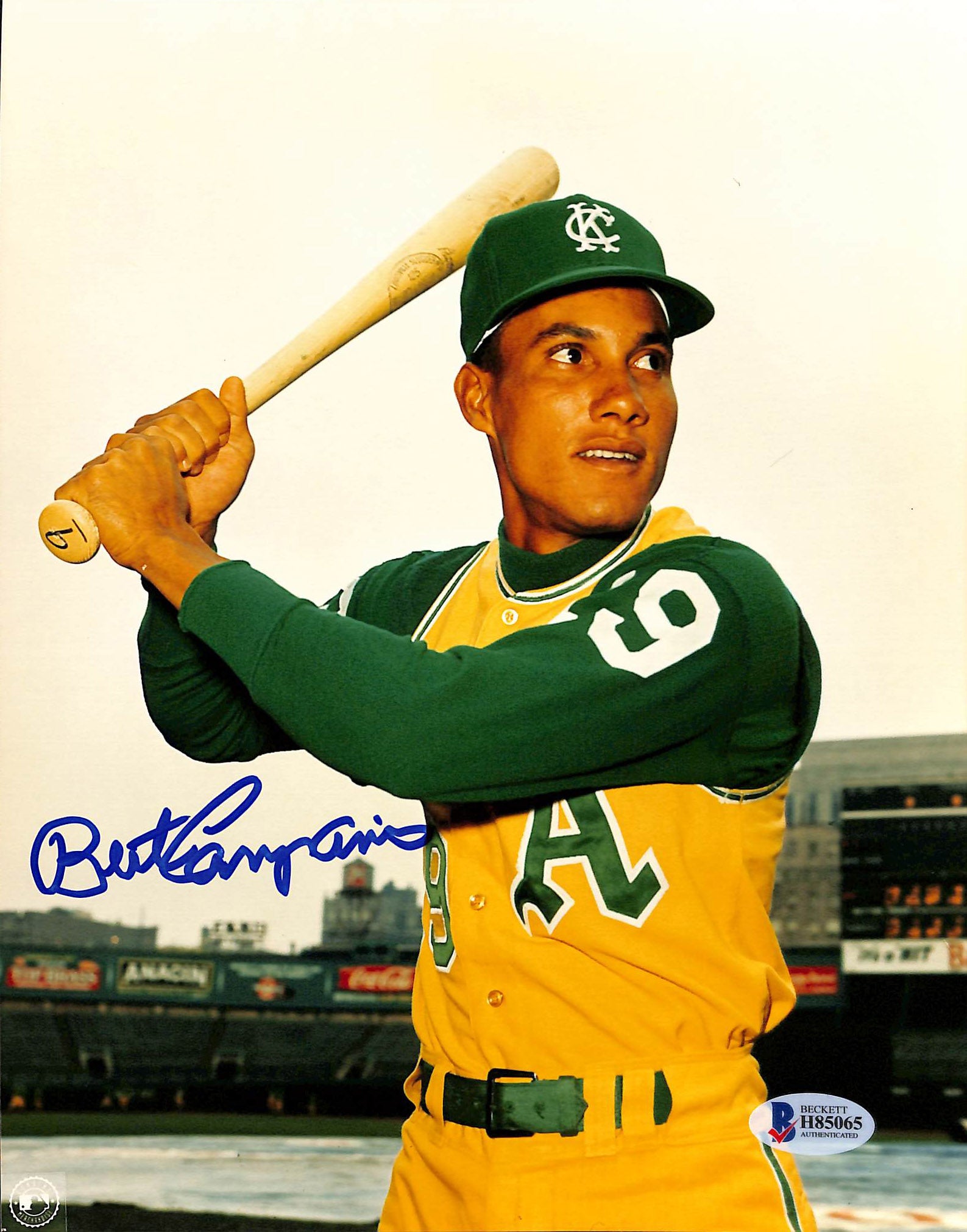 Kansas City Athletics Bert Campaneris Authentic Signed 8x10 Photo BAS