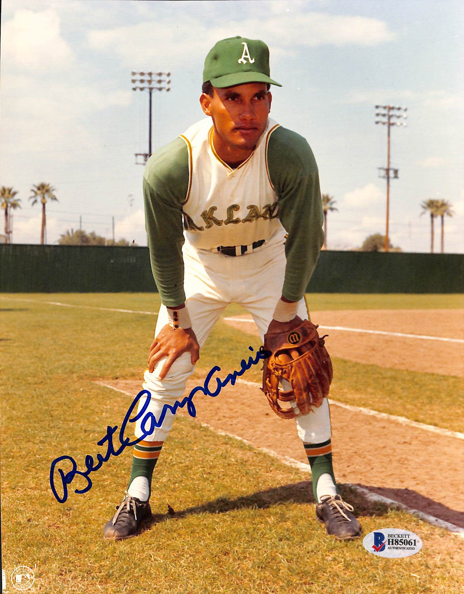 Athletics Bert Campaneris Authentic Signed 8x10 Photo Autographed BAS 3