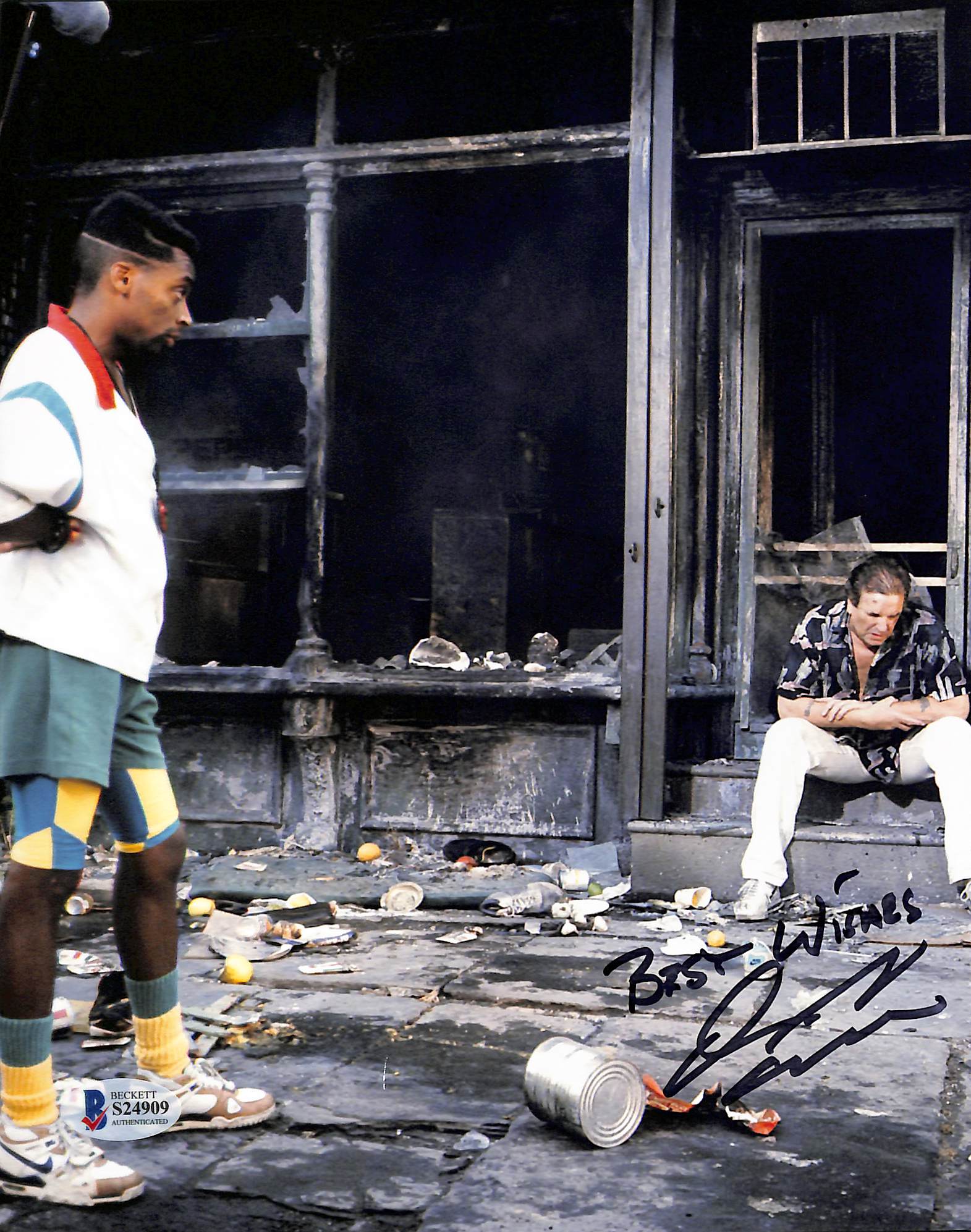 Danny Aiello Do the Right Thing Authentic Signed 8x10 Photo BAS #S24909