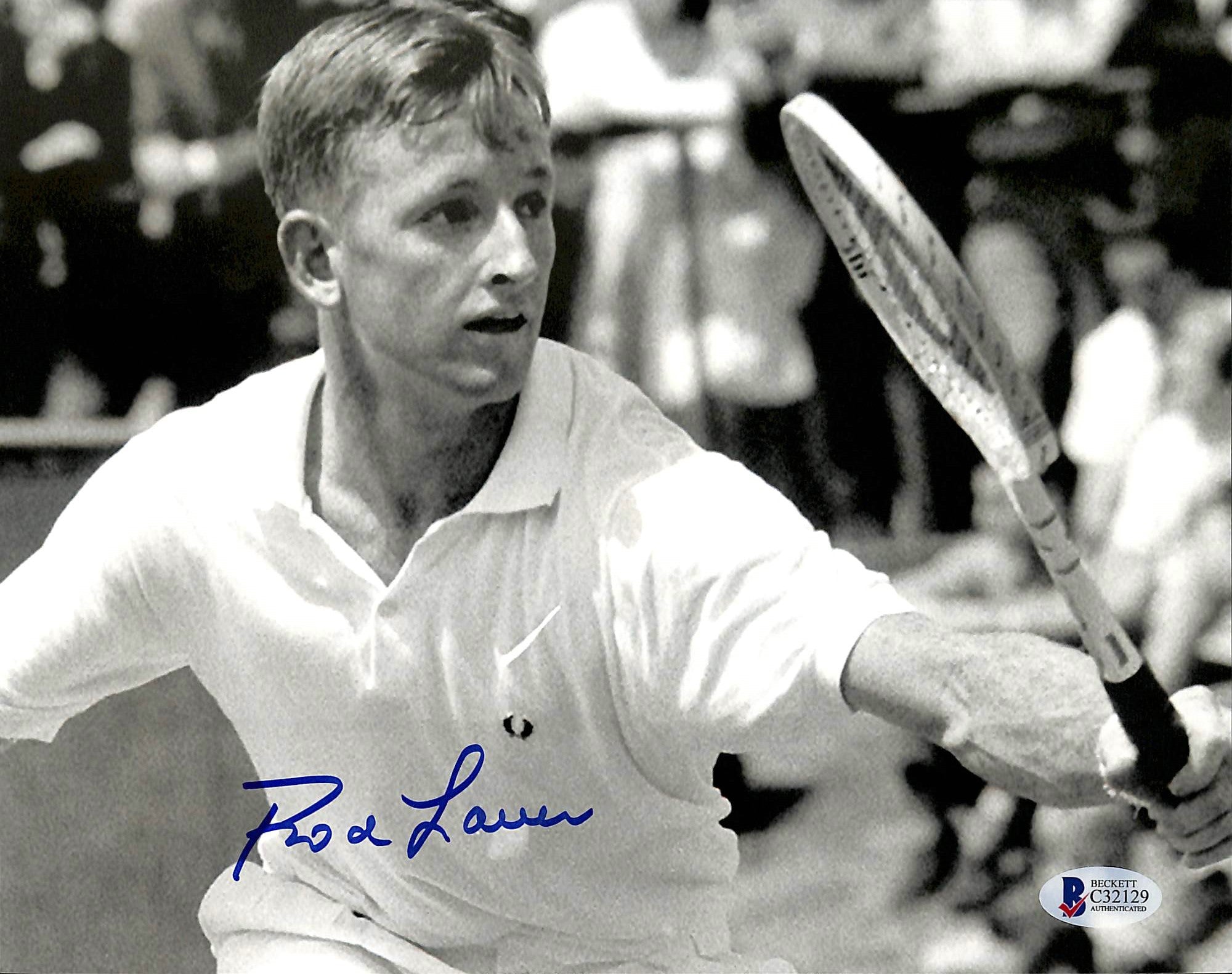 Rod Laver Tennis Authentic Signed 8x10 Photo Autographed BAS 2