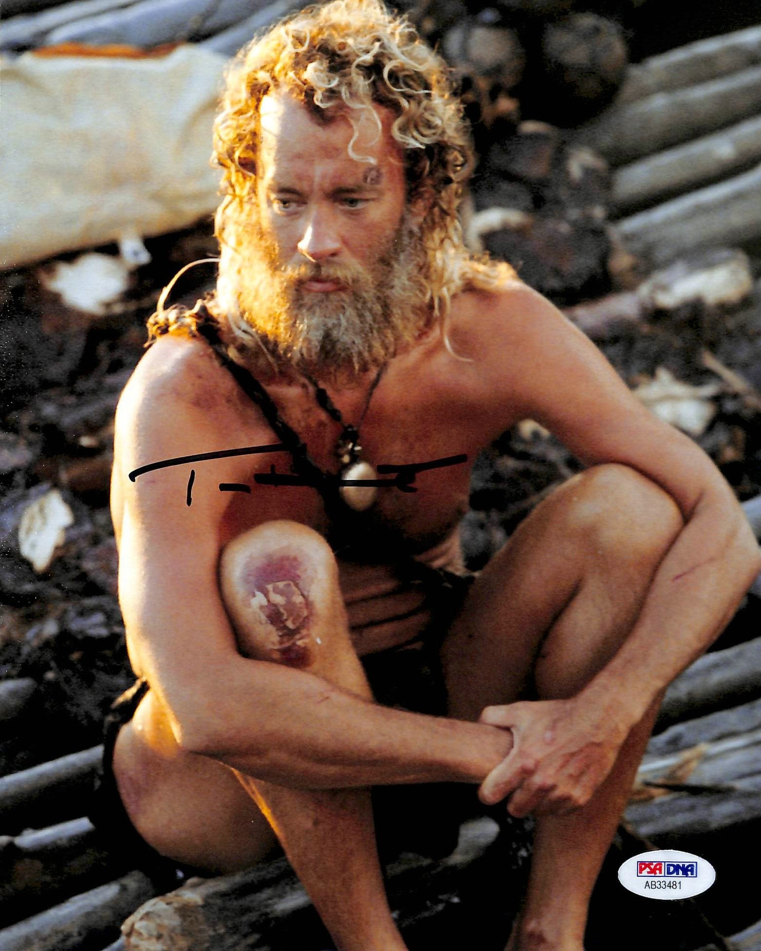 Tom Hanks Cast Away Authentic Signed 8x10 Photo Autographed PSA/DNA #AB33481