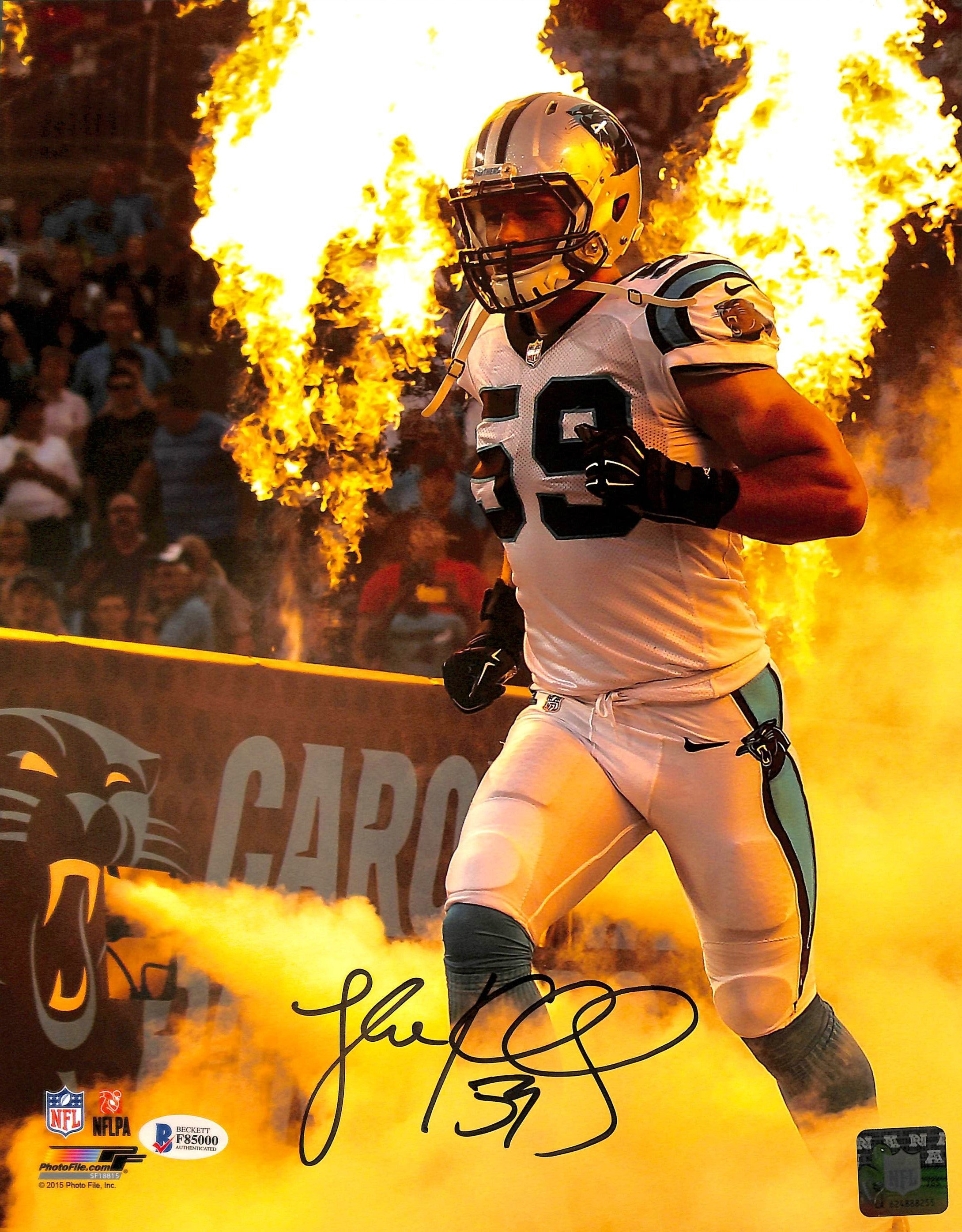 Panthers Luke Kuechly Authentic Signed 11x14 Photo Autographed BAS