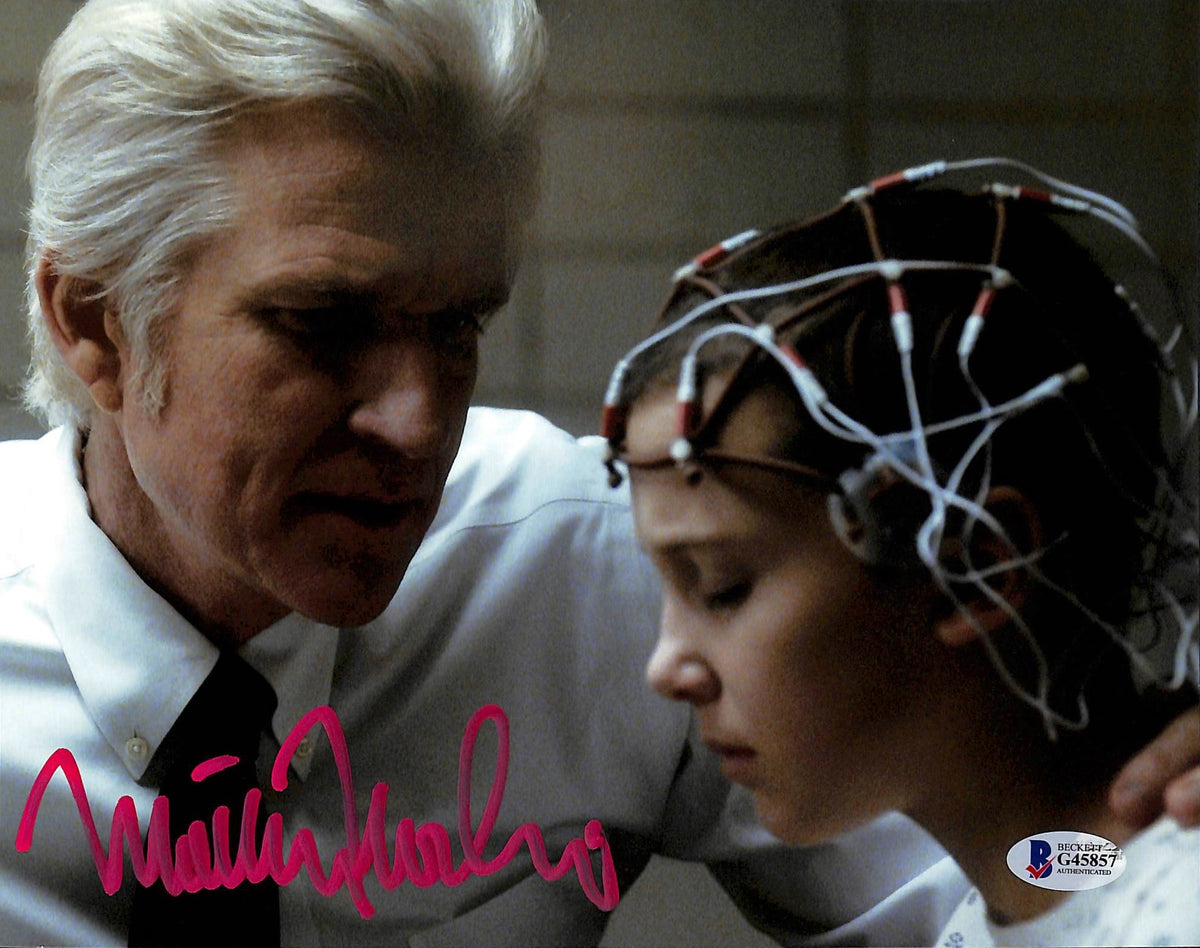 Matthew Modine Stranger Things Authentic Signed 8x10 Photo BAS #G45857