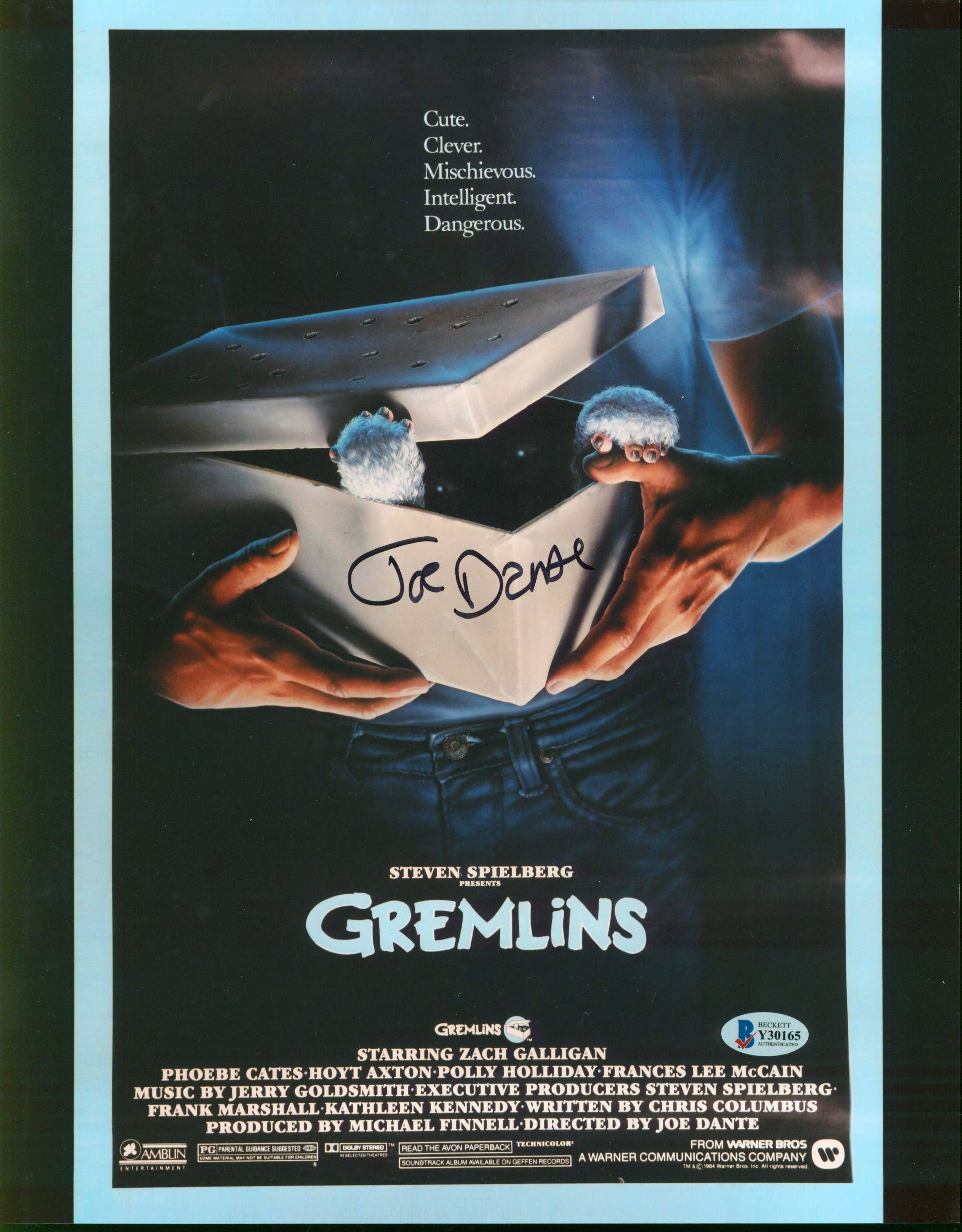 Joe Dante Gremlins Authentic Signed 11x14 Photo Autographed BAS #Y30165