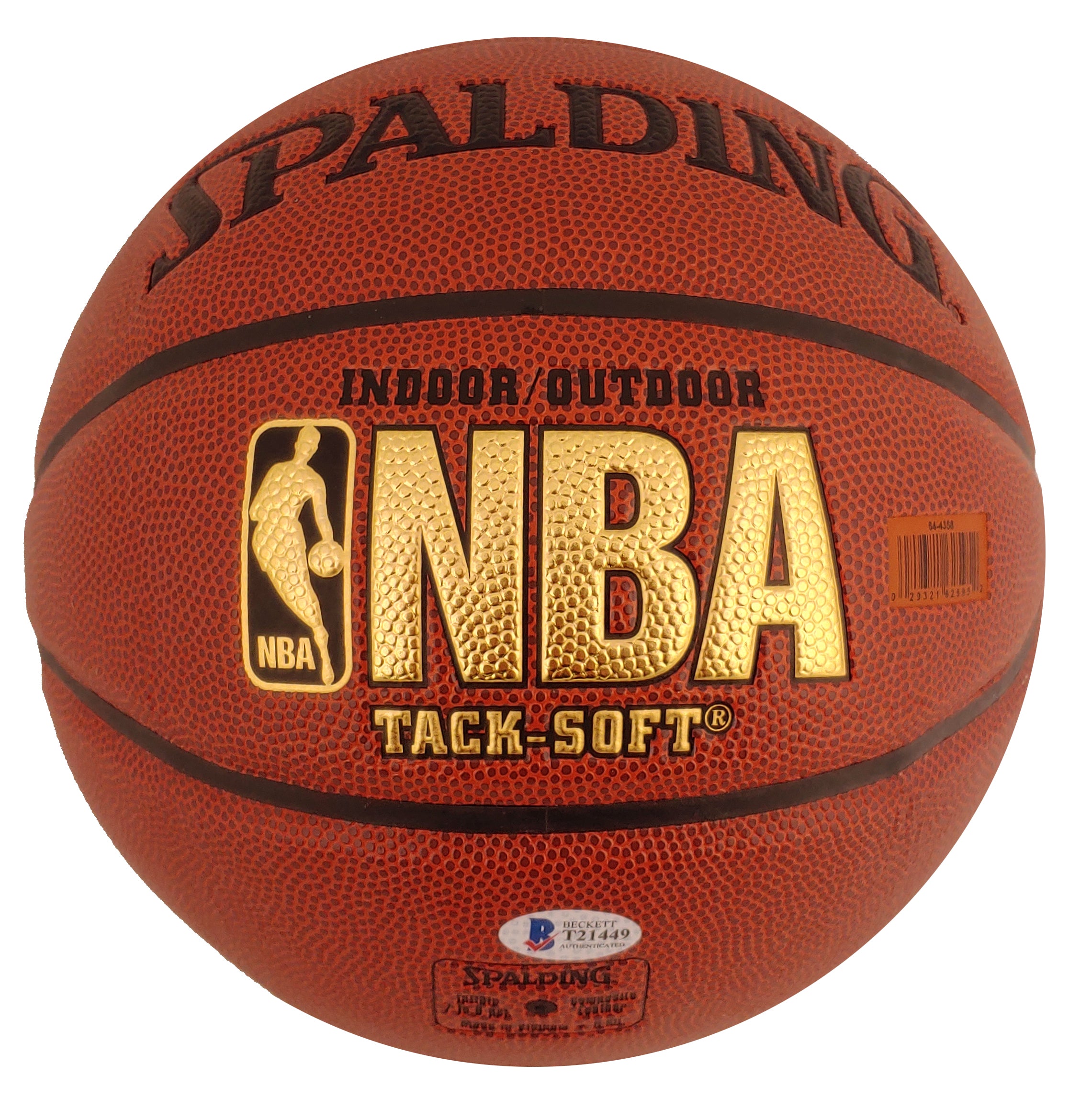 Lakers Shaquille O'Neal Authentic Signed Brown Spalding Tack Soft Basketball BAS