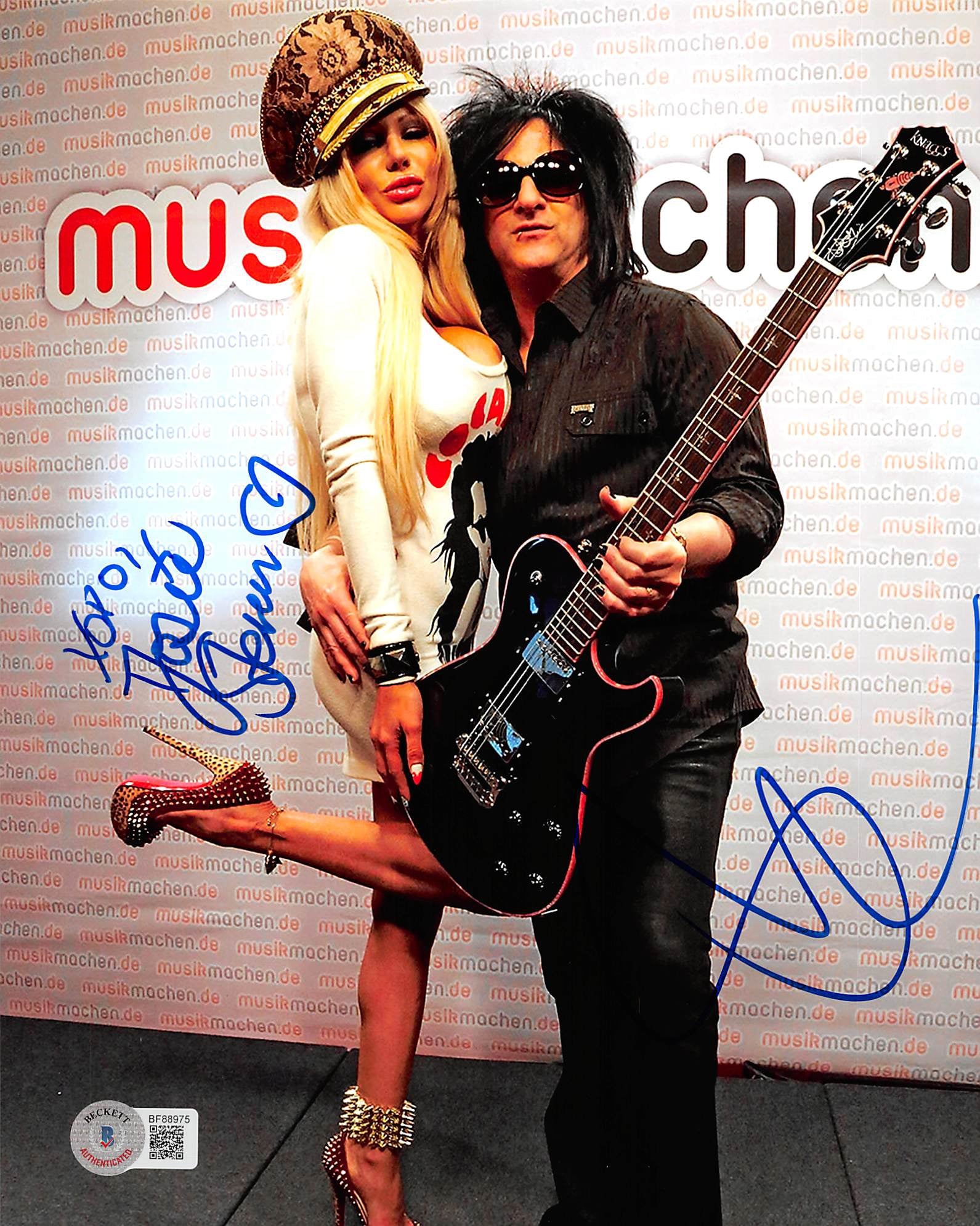 Steve Stevens & Josie Stevens Authentic Signed 8x10 Photo BAS #BF88975
