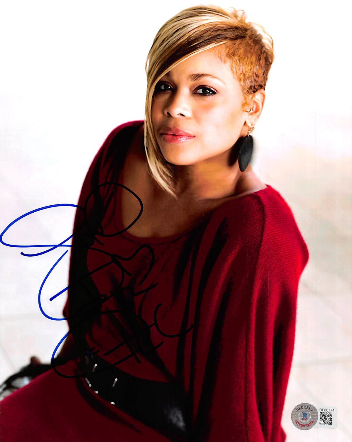 T-Boz Tionne Watkins TLC Authentic Signed 8x10 Sexy Photo Autographed BAS