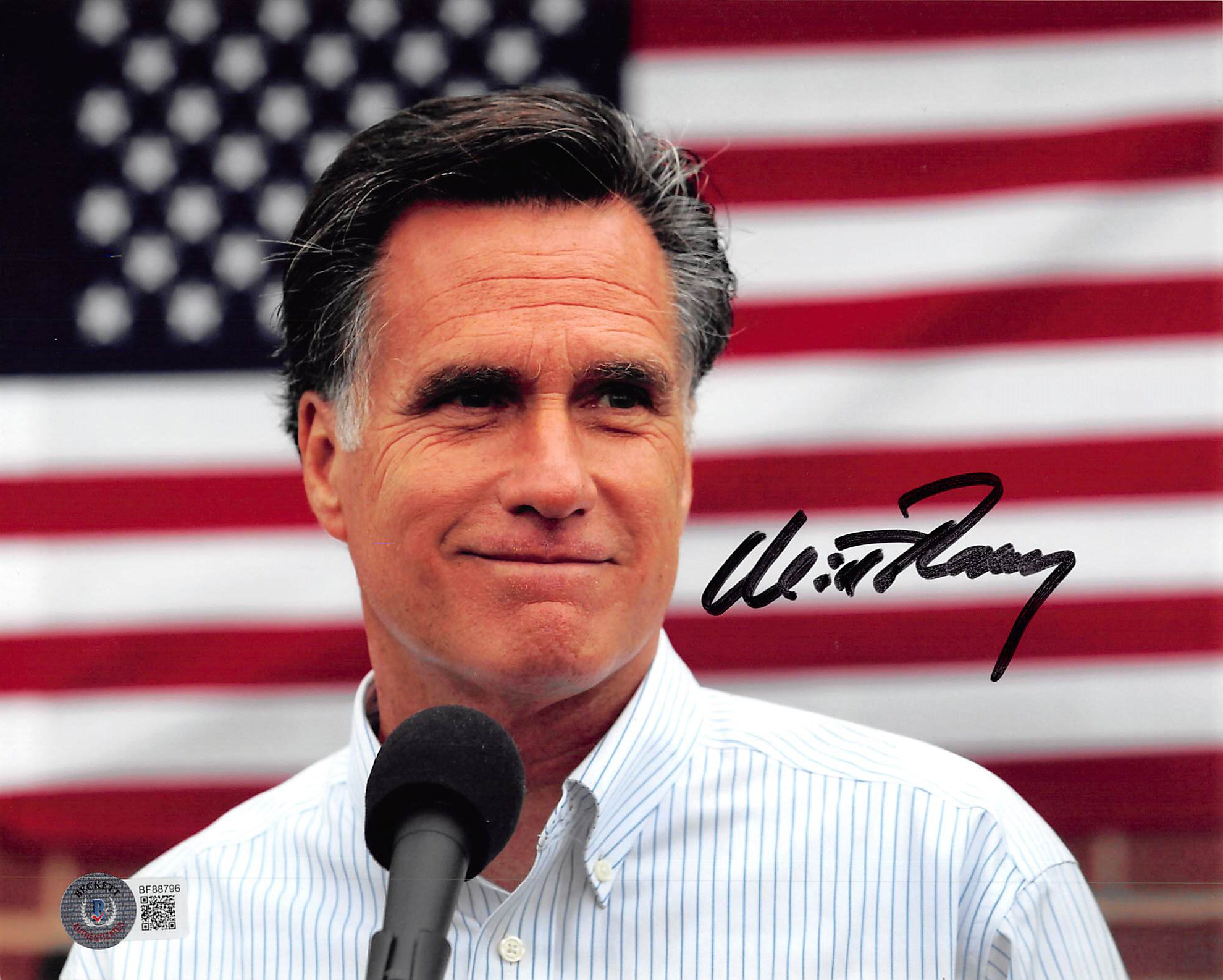 Mitt Romney Senator Authentic Signed 8x10 Photo Autographed BAS #BF88796