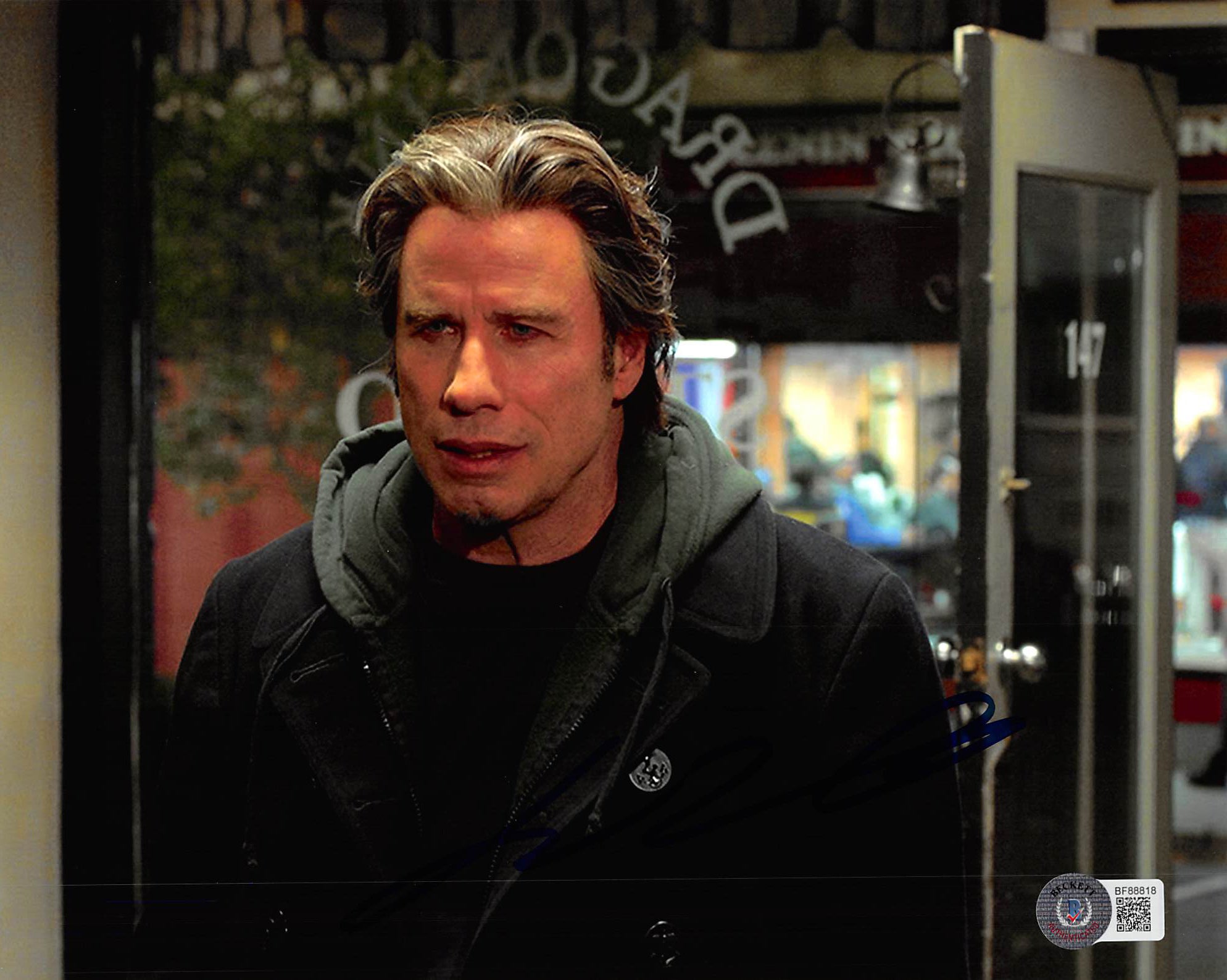 John Travolta The Poison Rose Authentic Signed 8x10 Photo BAS #BF88818