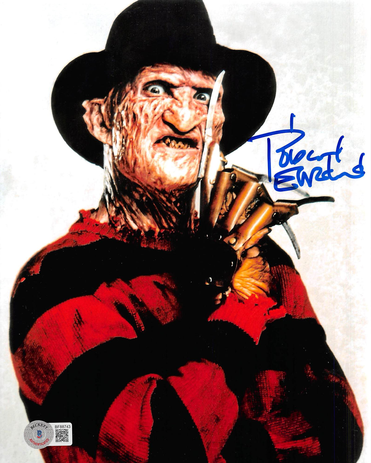 Robert Englund Freddy Krueger Authentic Signed 8x10 Photo BAS #BF88743