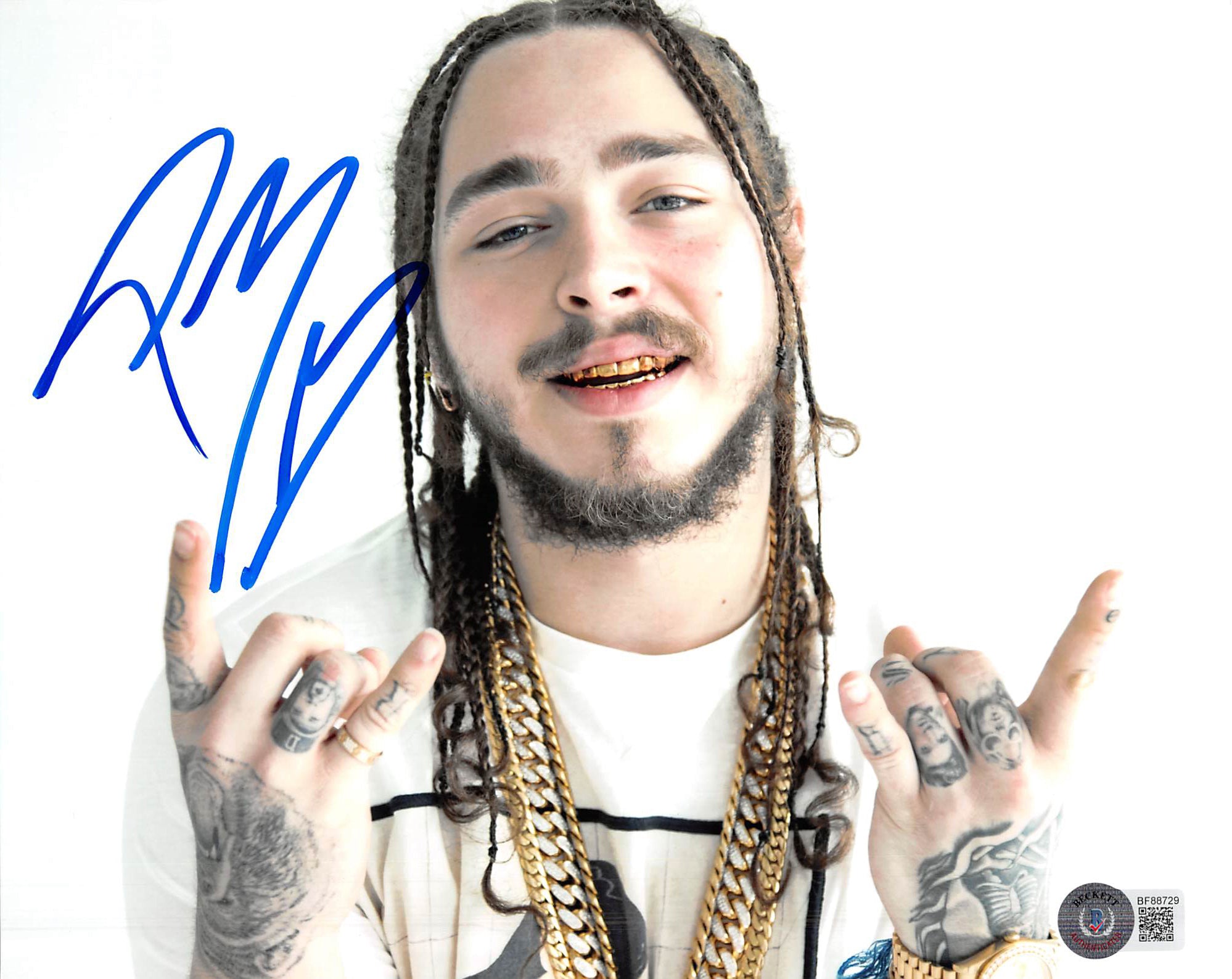 Post Malone Authentic Signed 8x10 Photo Autographed BAS #BF88729