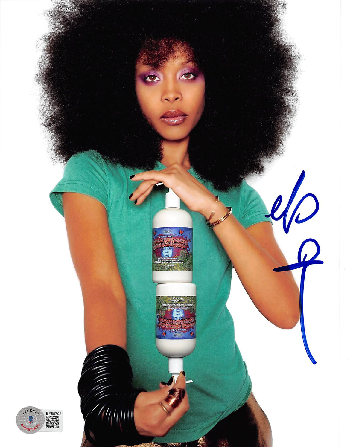 Erykah Badu Musician Authentic Signed 8x10 Sexy Photo Autographed BAS #BF88705