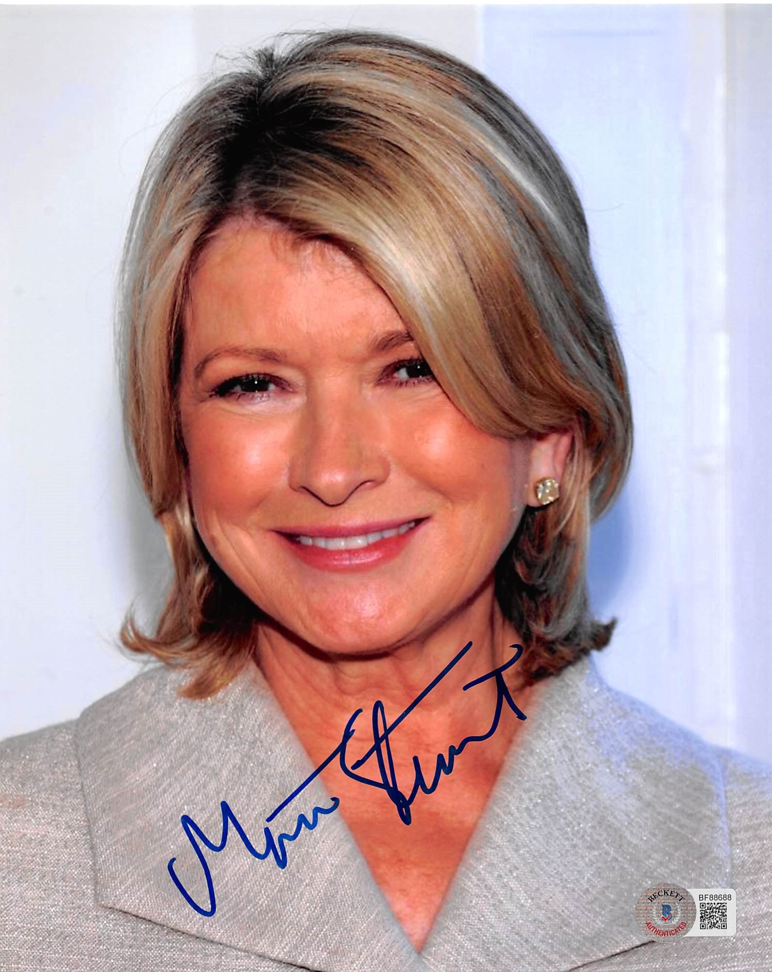 Martha Stewart Authentic Signed 8x10 Photo Autographed BAS #BF88688